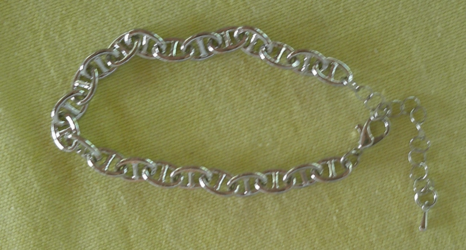 Vintage Silver Tone Mariner Link Bracelet Adjustable 6.5–8.5 Inch