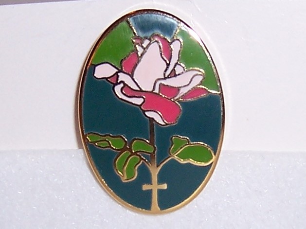Floral Lapel Pin Cloisonne Valley Casting Jewelry