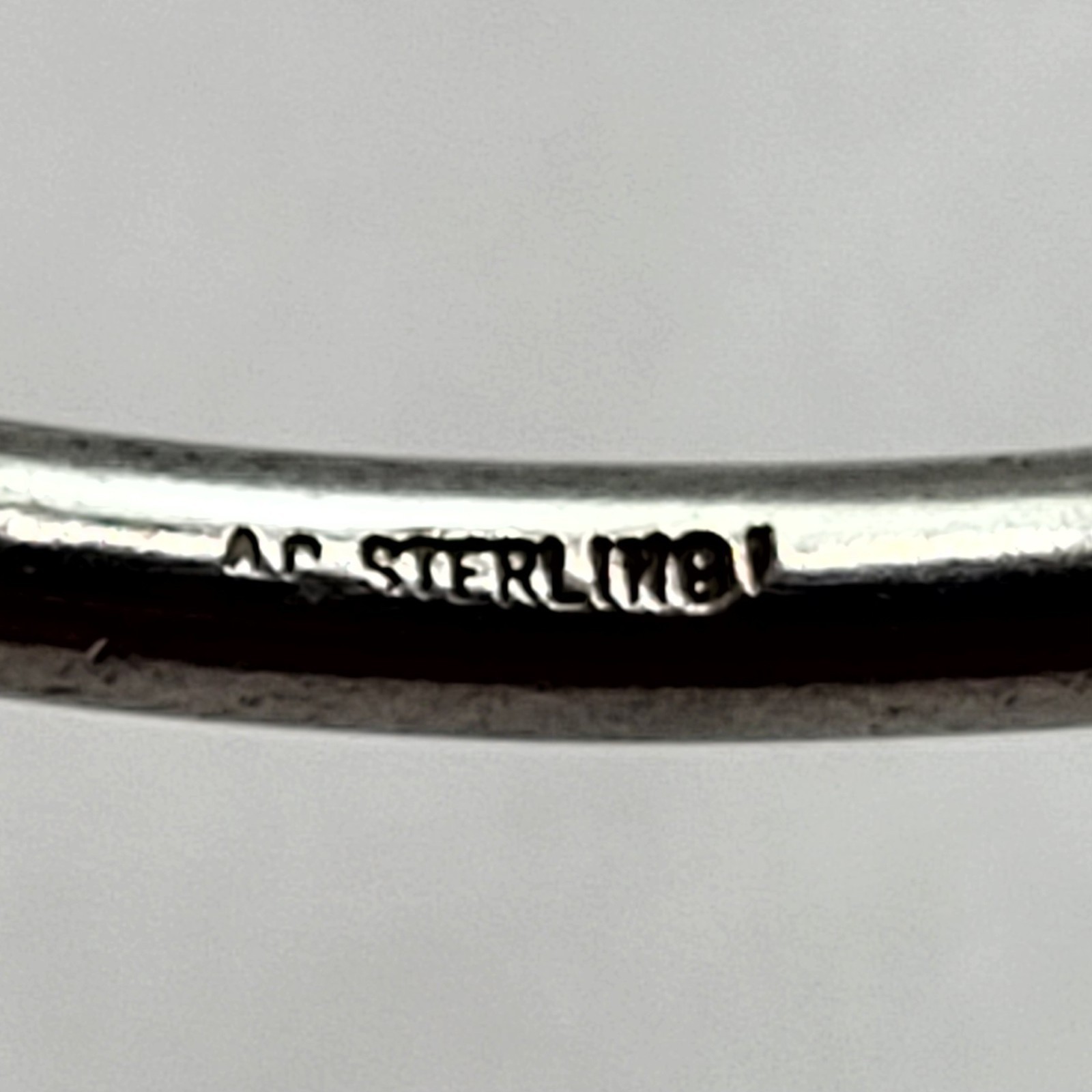 Vintage Signed Jamaican Or Moorish Sterling Tribal Cuff Bracelet 925 Size 6.25