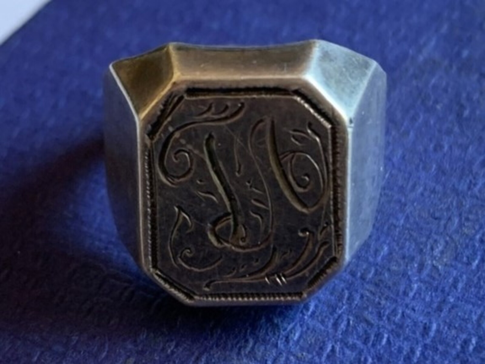 Vintage Soviet USSR men’s ring sterling silver 875 ⭐ Size 11 Weight 7.7 g.