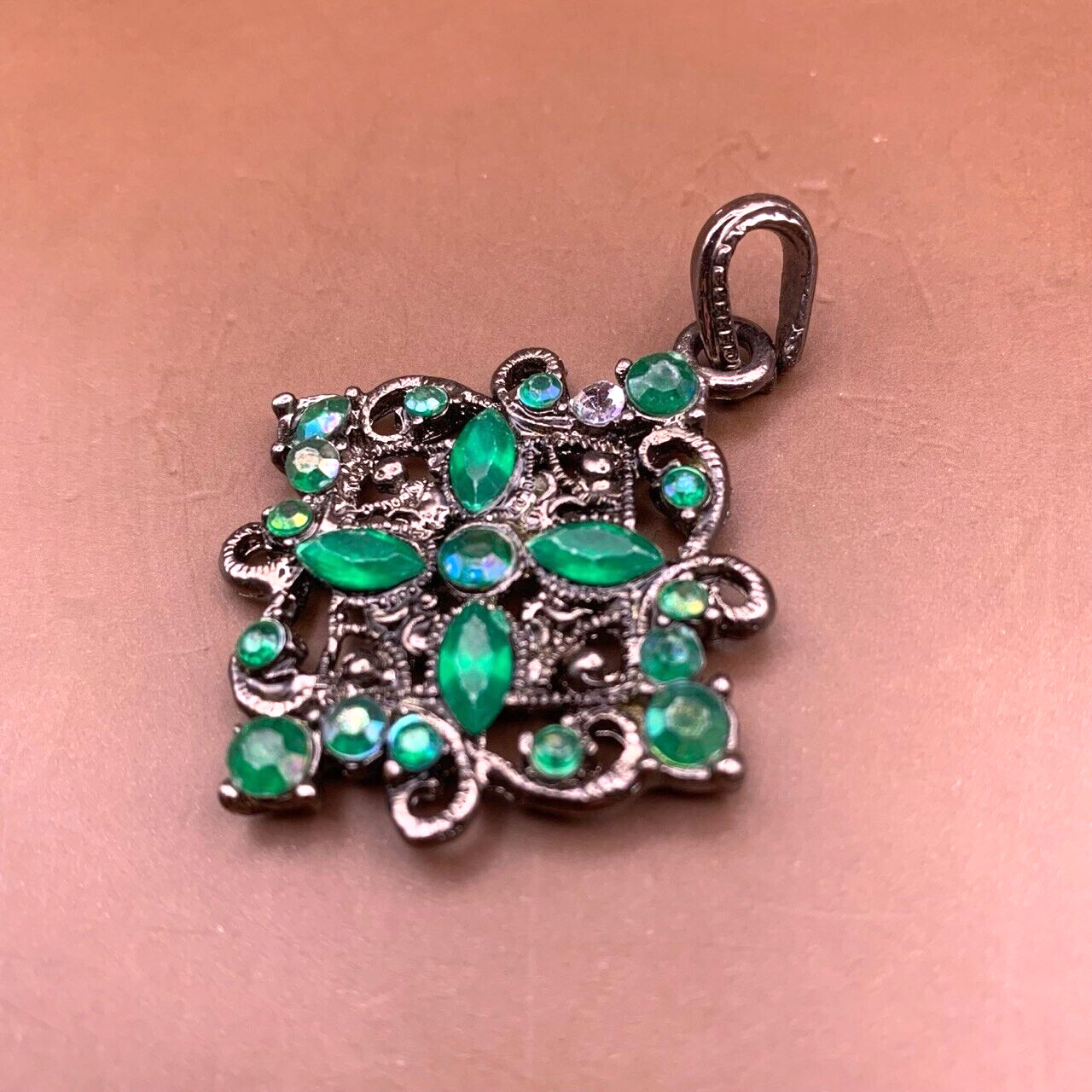 “Pendant” Soviet Era Decorative Jewelry, USSR. 39 x 52 mm/1.53 x 2.04 in, 12.3 g