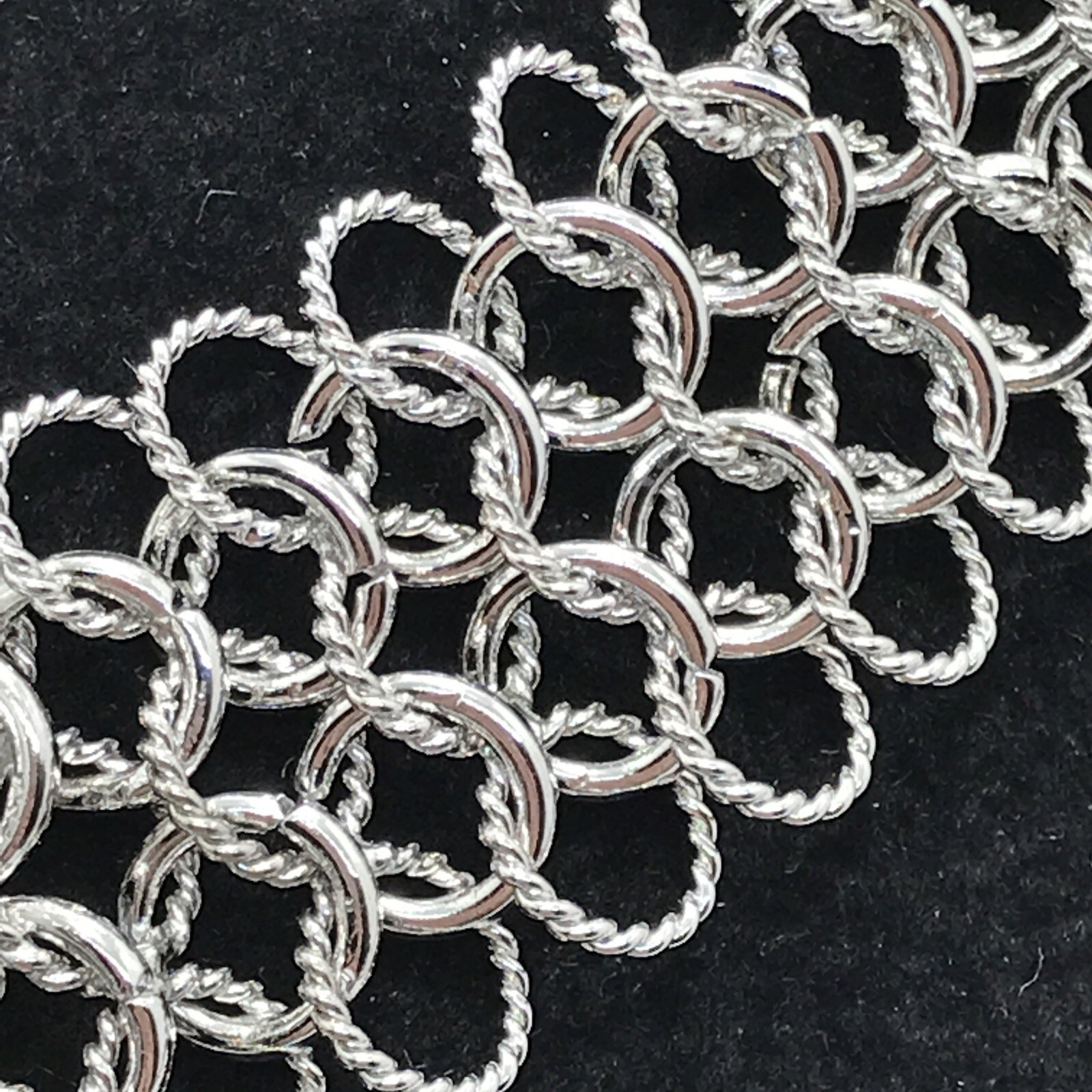 Vintage Silver Choker Chain Lg Citrine Yellow & Clear Cubic Zirconia Necklace