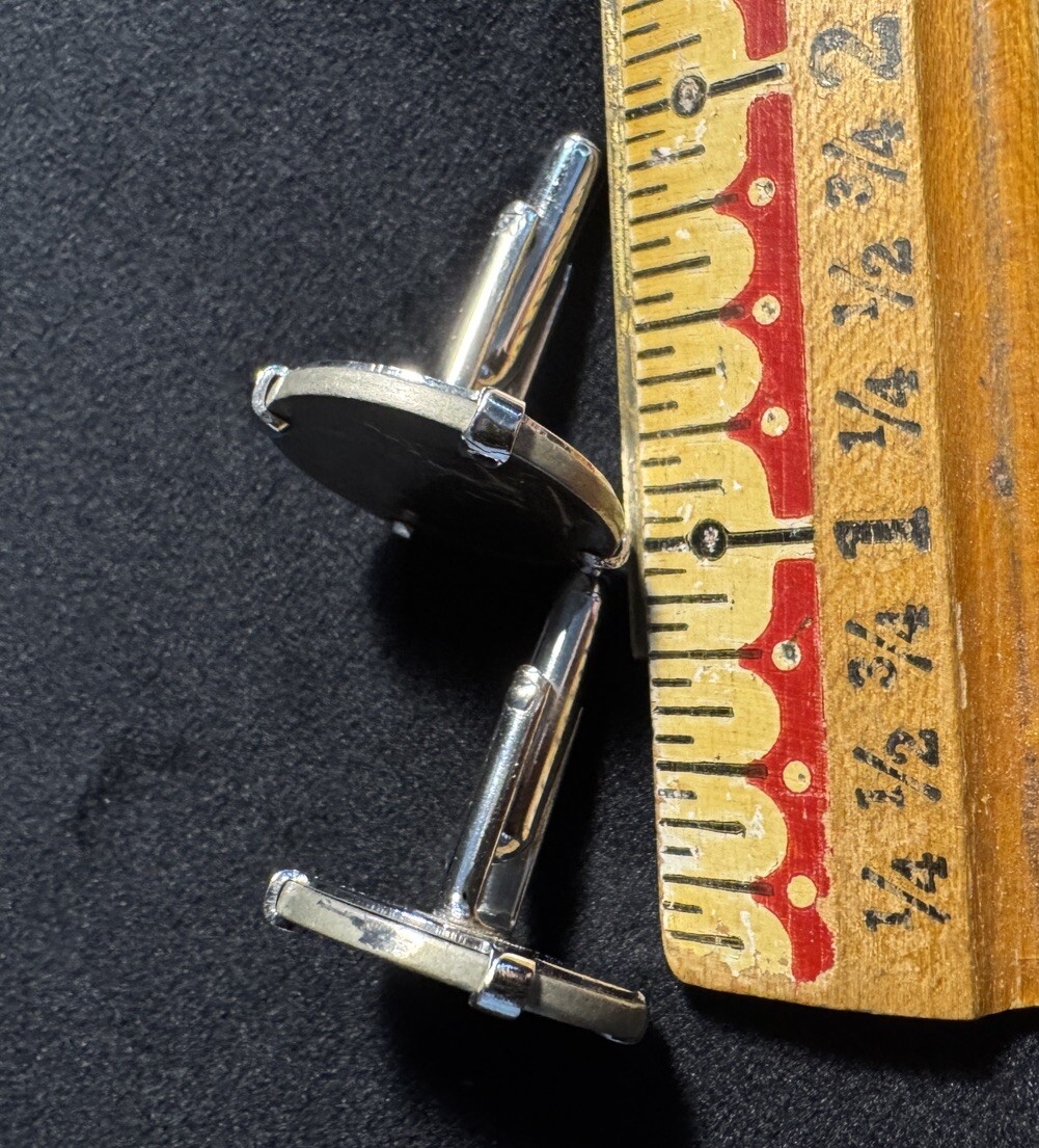 Vintage 1937 Buffalo Indian Head Nickel Cufflinks Collectable