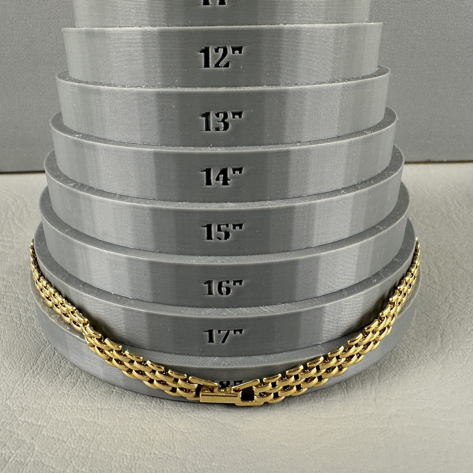 Vintage Mesh Chain Necklace Collar Gold Tone Woven Choker 17″