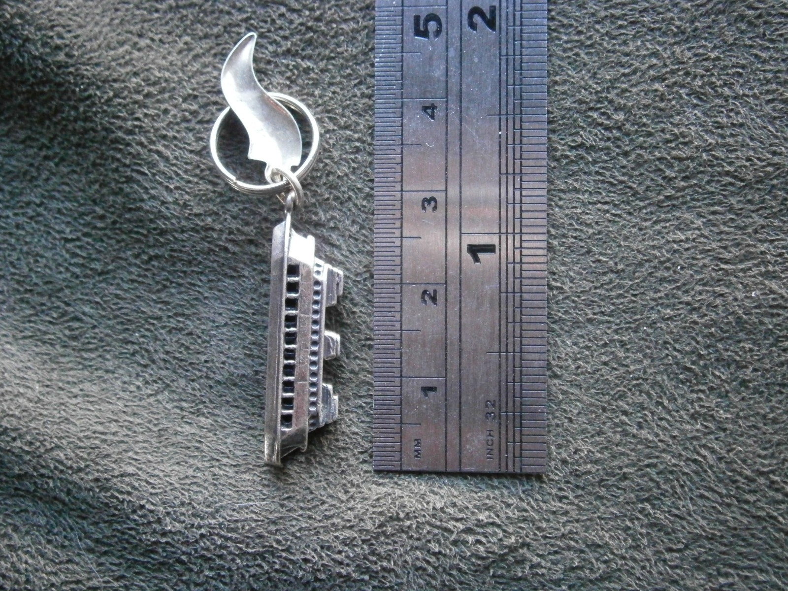 Cape May NJ Cruise Ship Ferry Vintage Sterling Silver Bracelet Charm Pendant 4g