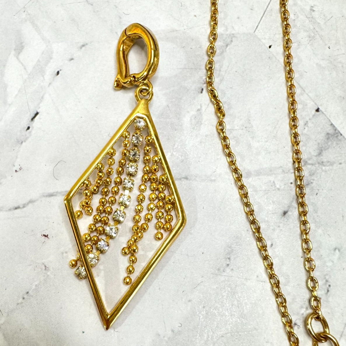 Vtg Joan Rivers Classics Collection Necklace Earrings Interchangeable Gold Tone