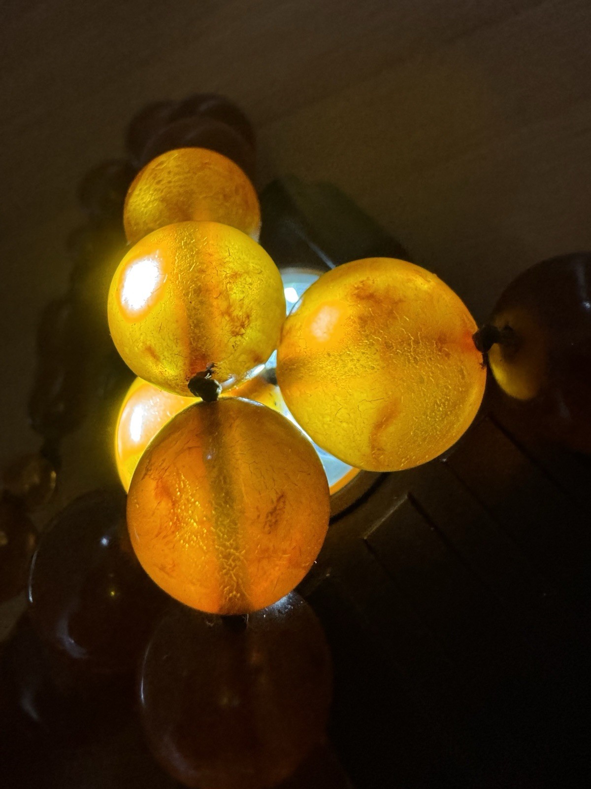 Vintage,Graduated & Knotted Cognac Color Baltic Amber Necklace 24”inch & 64grams