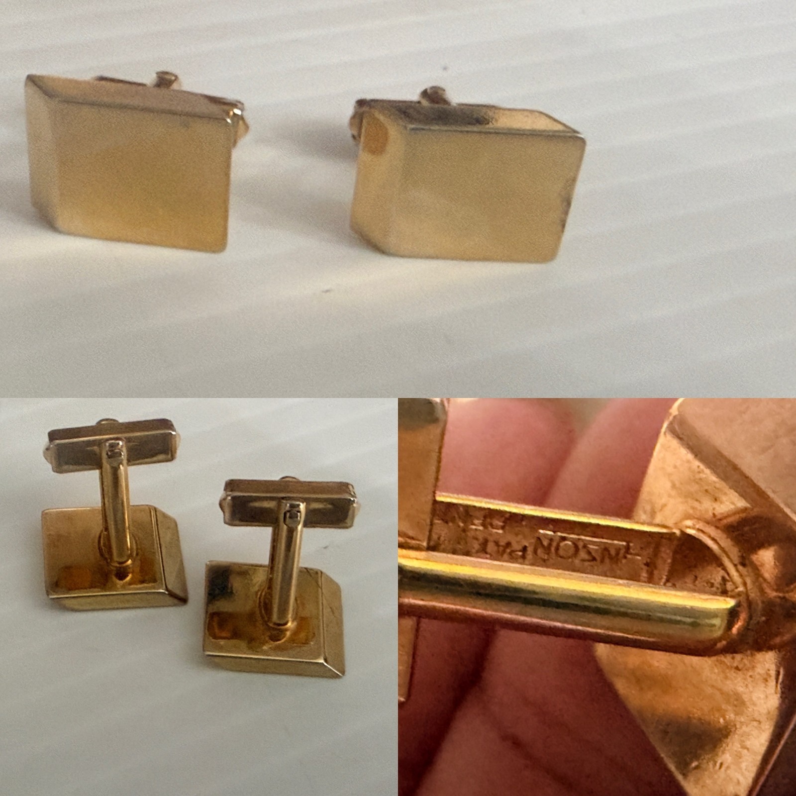 Vtg Lot of Men’s Jewelry Box Cuff Links Tie/Bar Clips Studs Pins