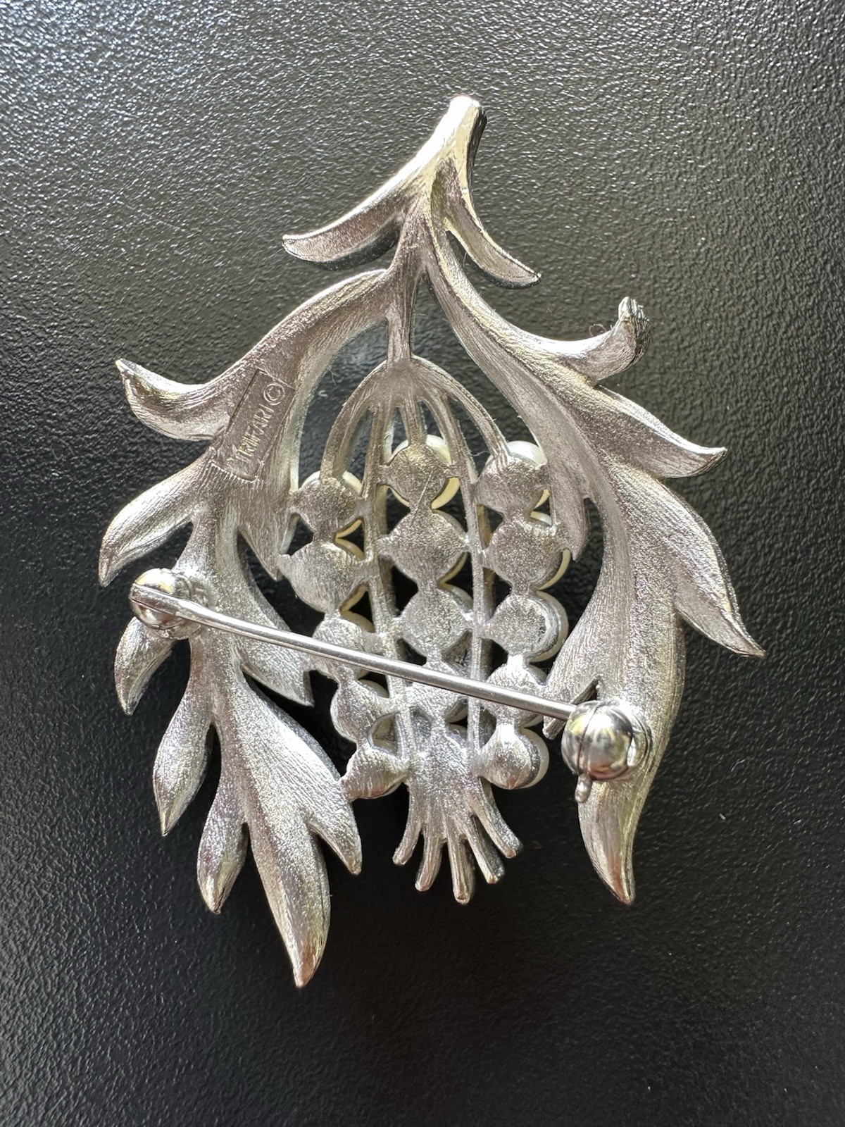 Vintage Crown Trifari thistle brooch
