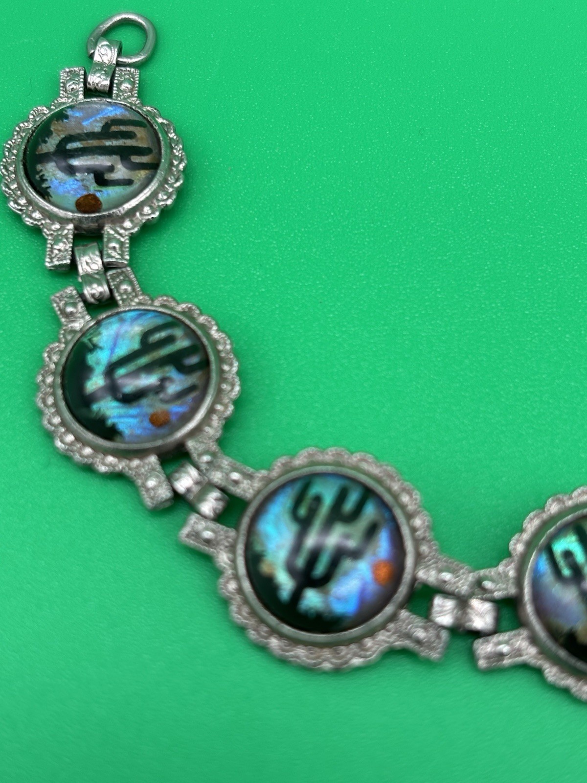 Vintage MCM Bubble Cactus Desert 6 1/4″ Bracelet