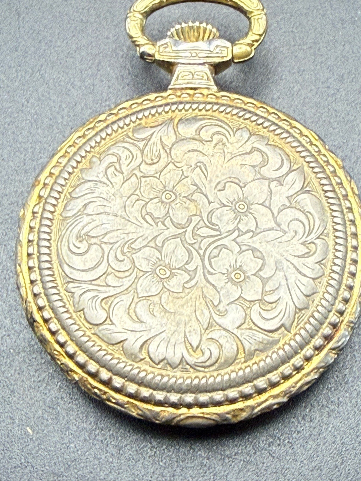 Sheffield Vintage Pocket/Pendant Watch Manual Wind Gold Tone