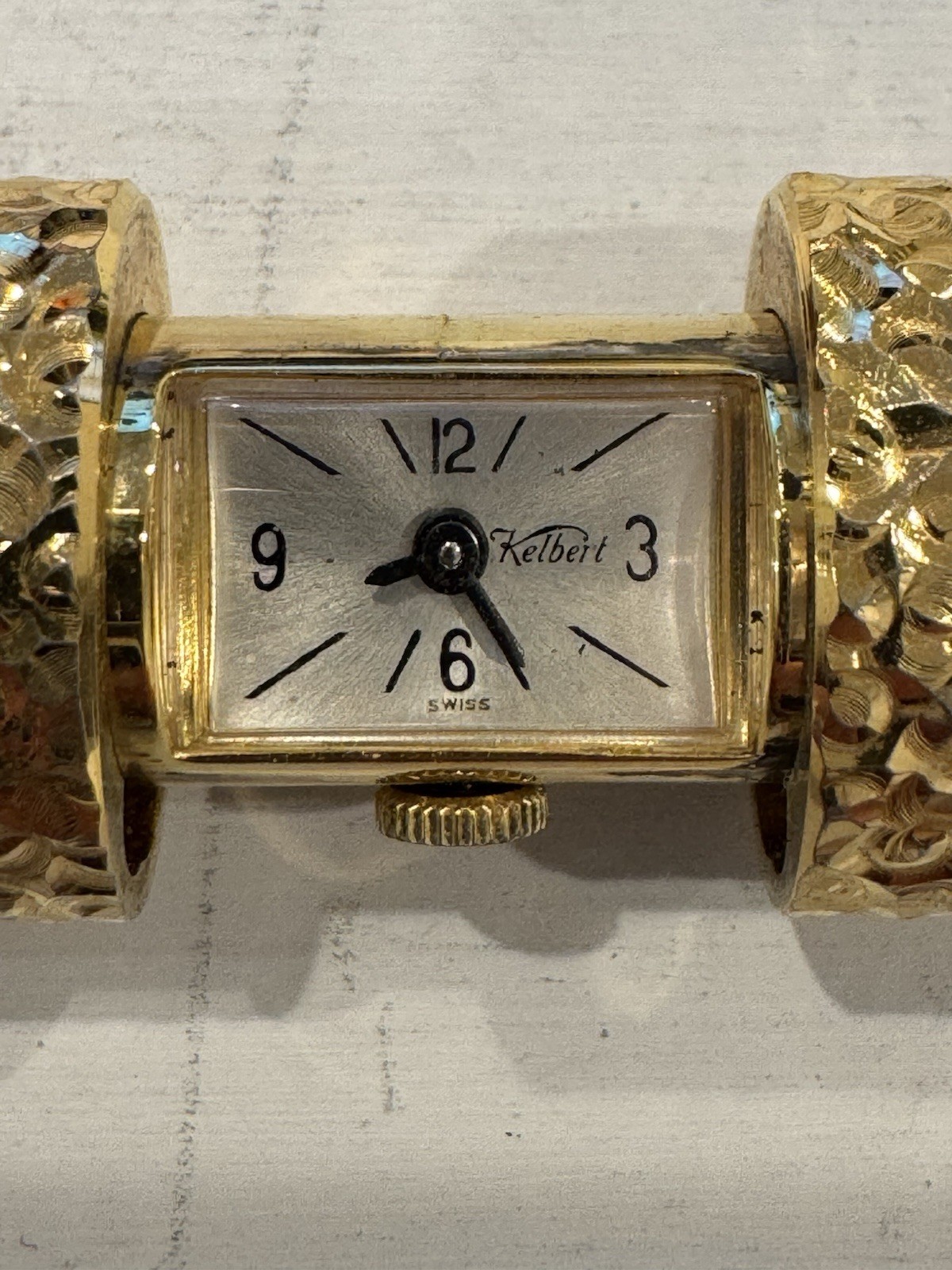 Vintage Kelbert Gold Tone Peek-a-boo Pendant Watch- Manual Wind Working