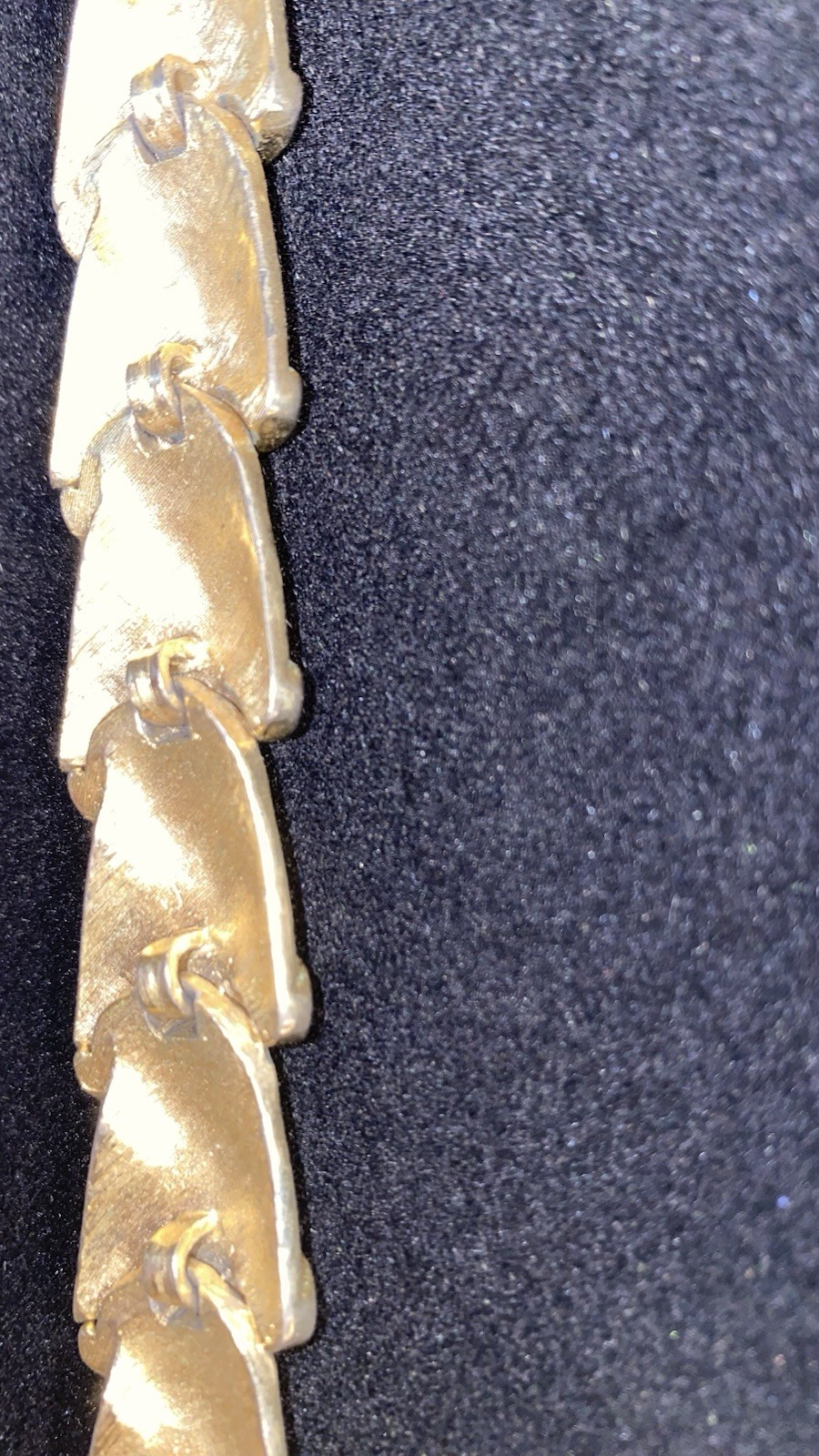 Vintage Trifari Gold Tone Ribbon Bracelet Unique