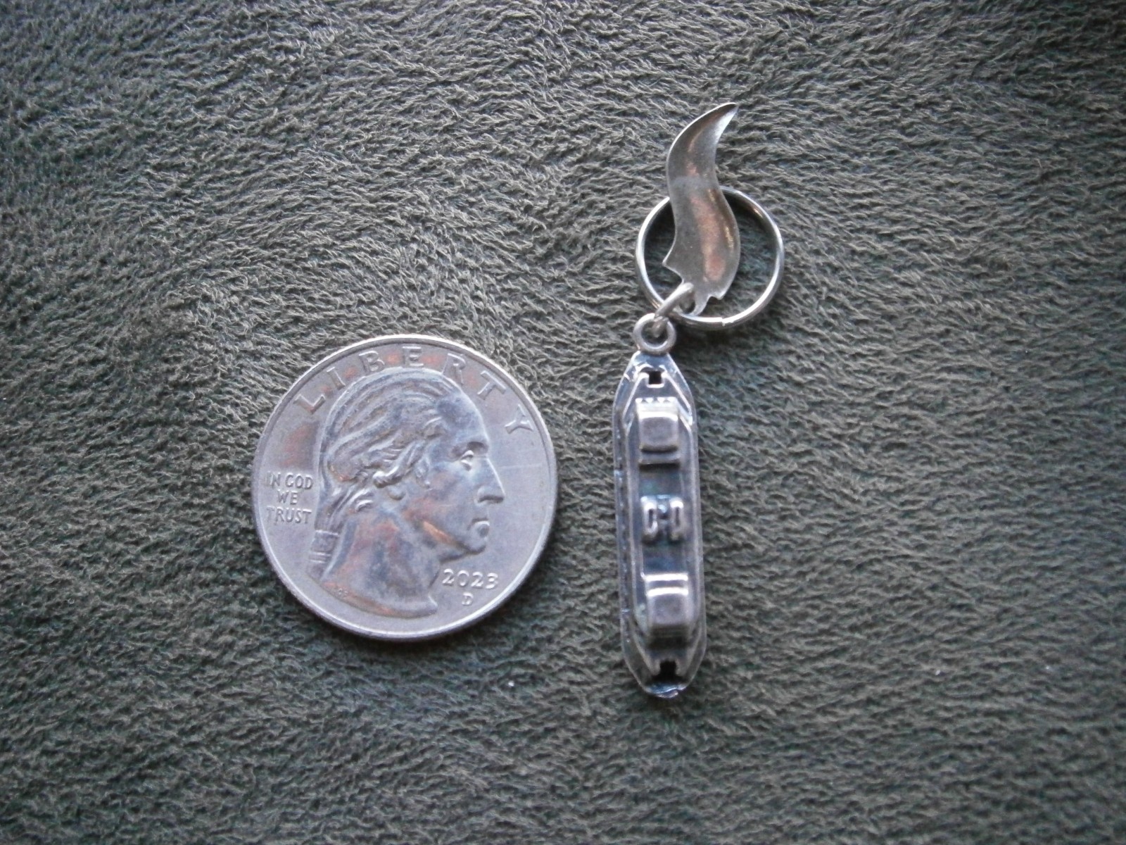 Cape May NJ Cruise Ship Ferry Vintage Sterling Silver Bracelet Charm Pendant 4g