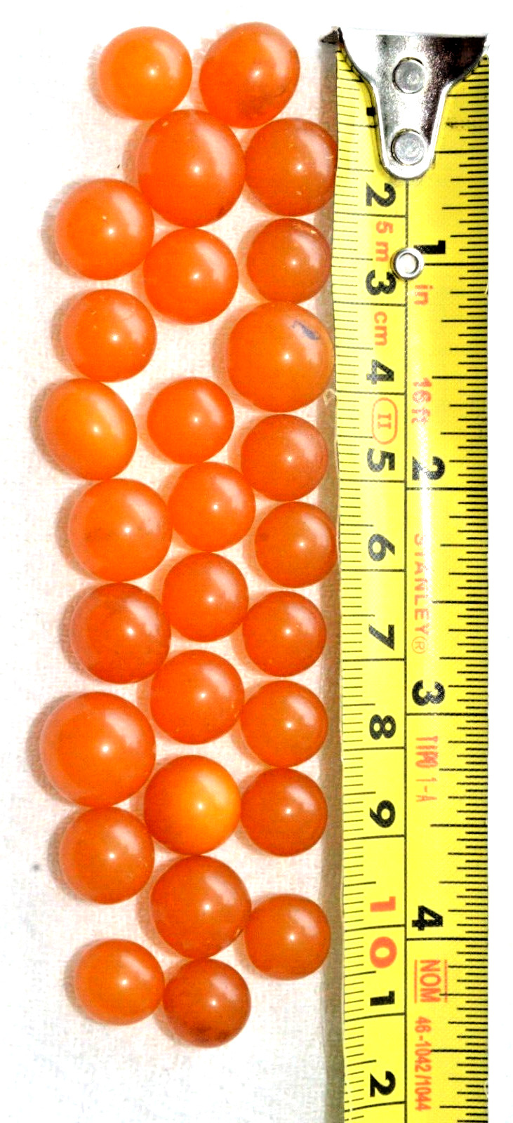 ✅ 20gr RUSSIAN SOVIET BALTIC SEA AMBER BOLLS NECKLACE 老琥珀 BEADS STONE ROCK PIN ☭