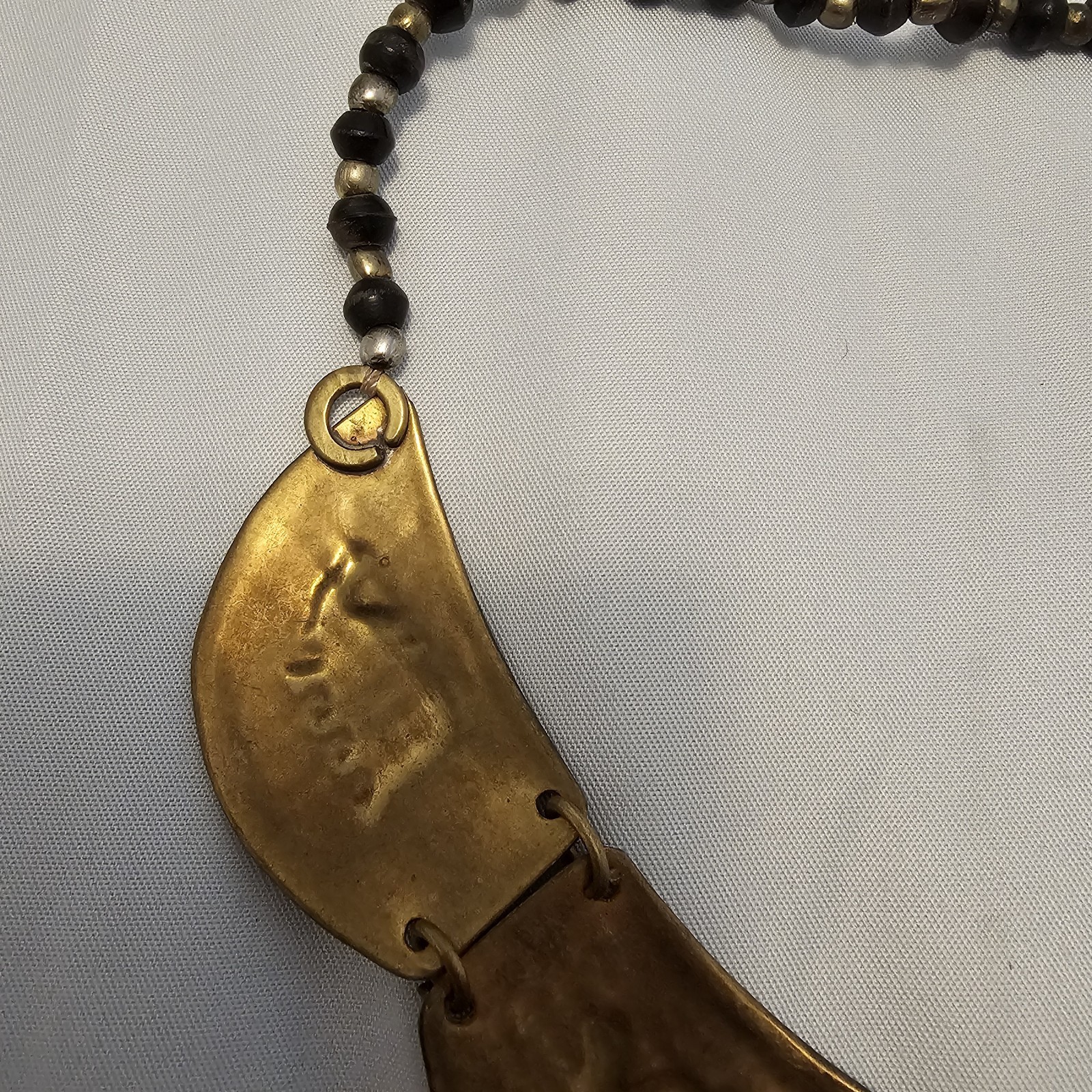 Vintage 60s-80s Bib Necklace Mixed Metals