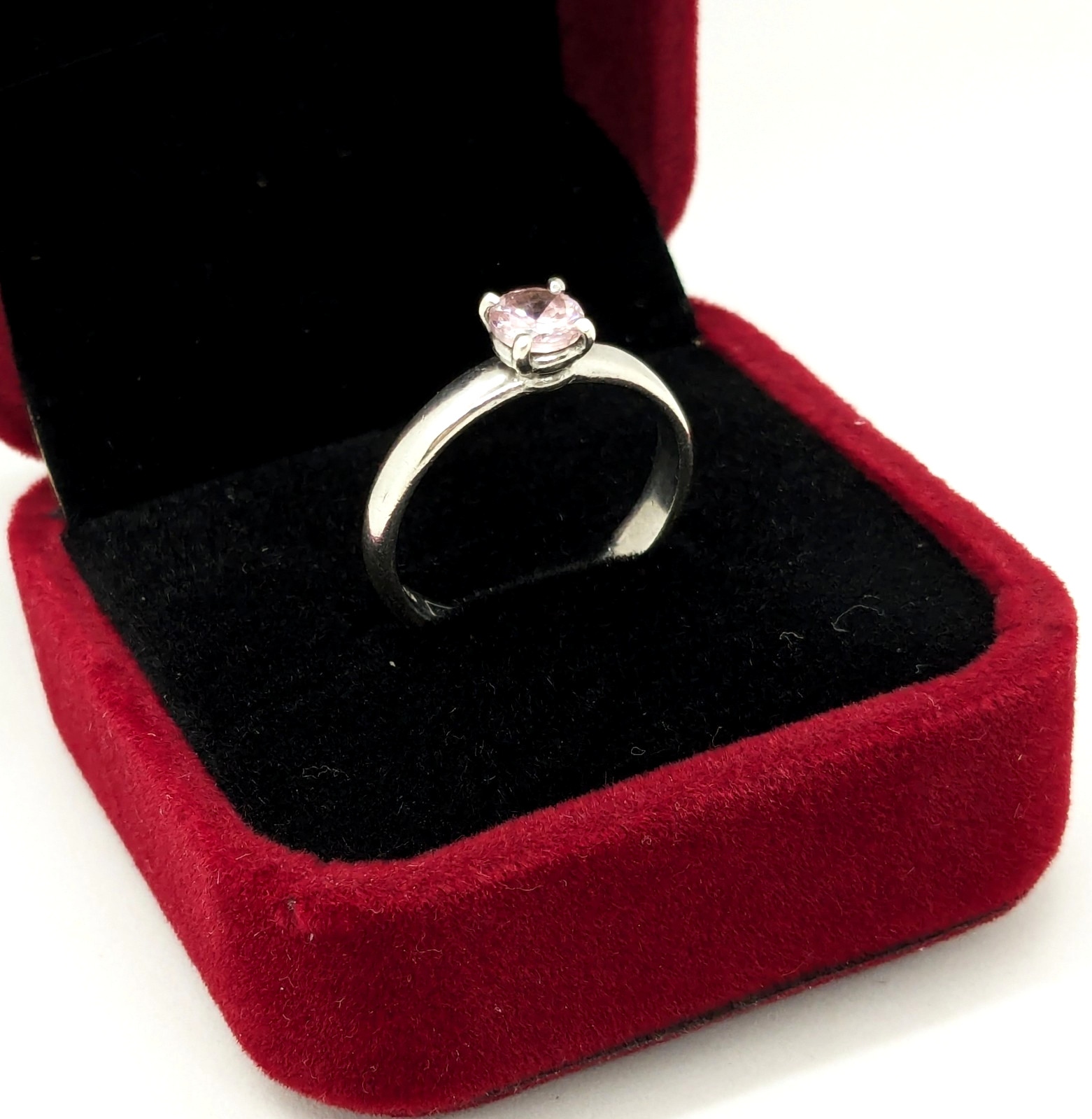 Vintage Luxury RING Silver 925 with Chic Bright Stone -size: 7.5US (17.5mm)| #40