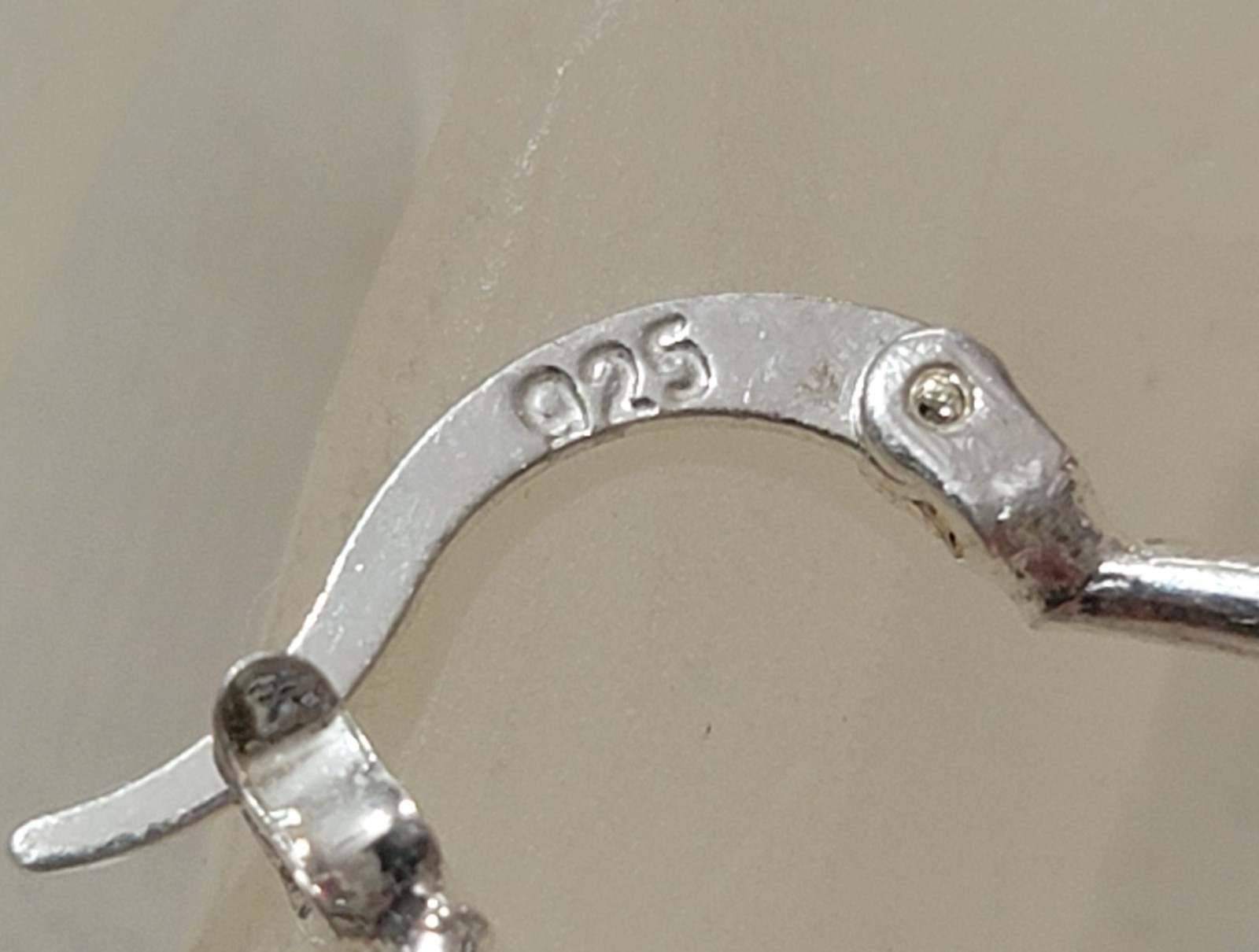 925 STERLING SILVER 1-1/4″ X 1″ DESIGNED DANGLE DROP HOOP EARRINGS/LATCH BACK