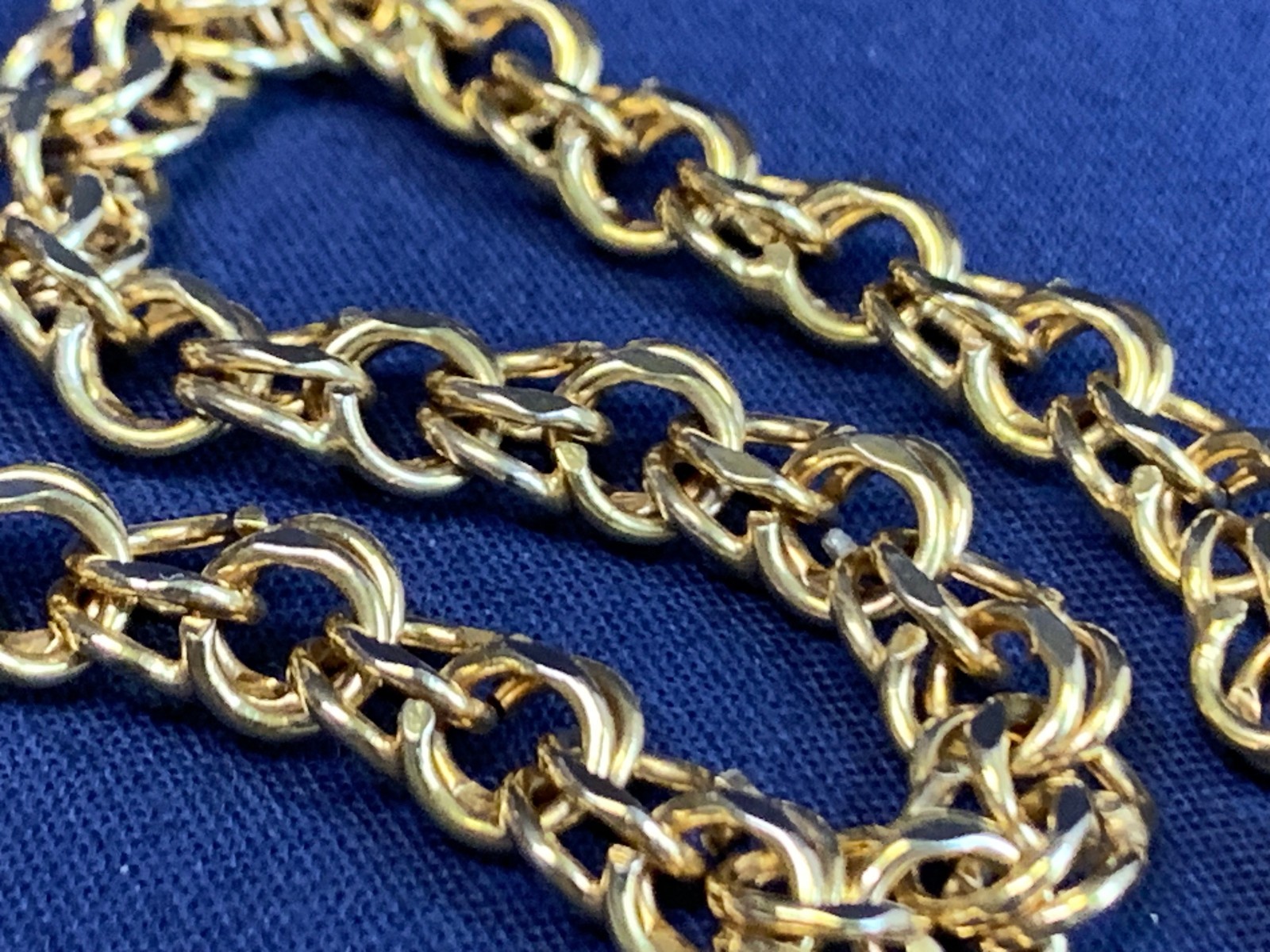 Vtg 1/20 12K Gold Filled BA Ballou Co Charm Bracelet 13.93g Jewelry 7.5″ Chain