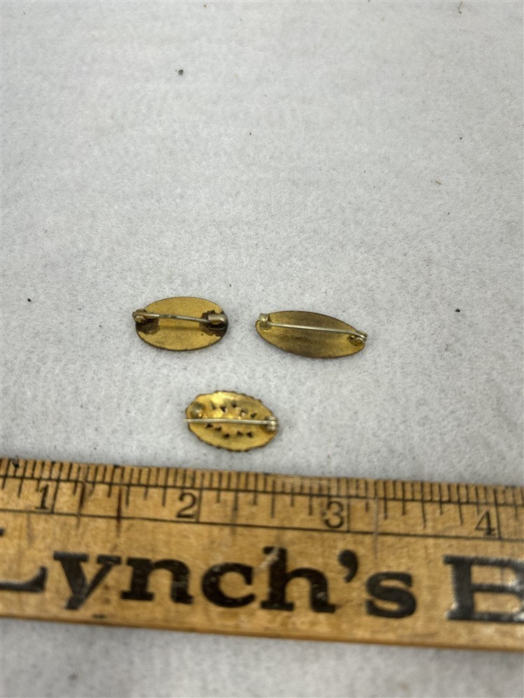 antique brooch miniature pin gold jewelry lot 3 doll 1/2 in /3/4 in. Victorian