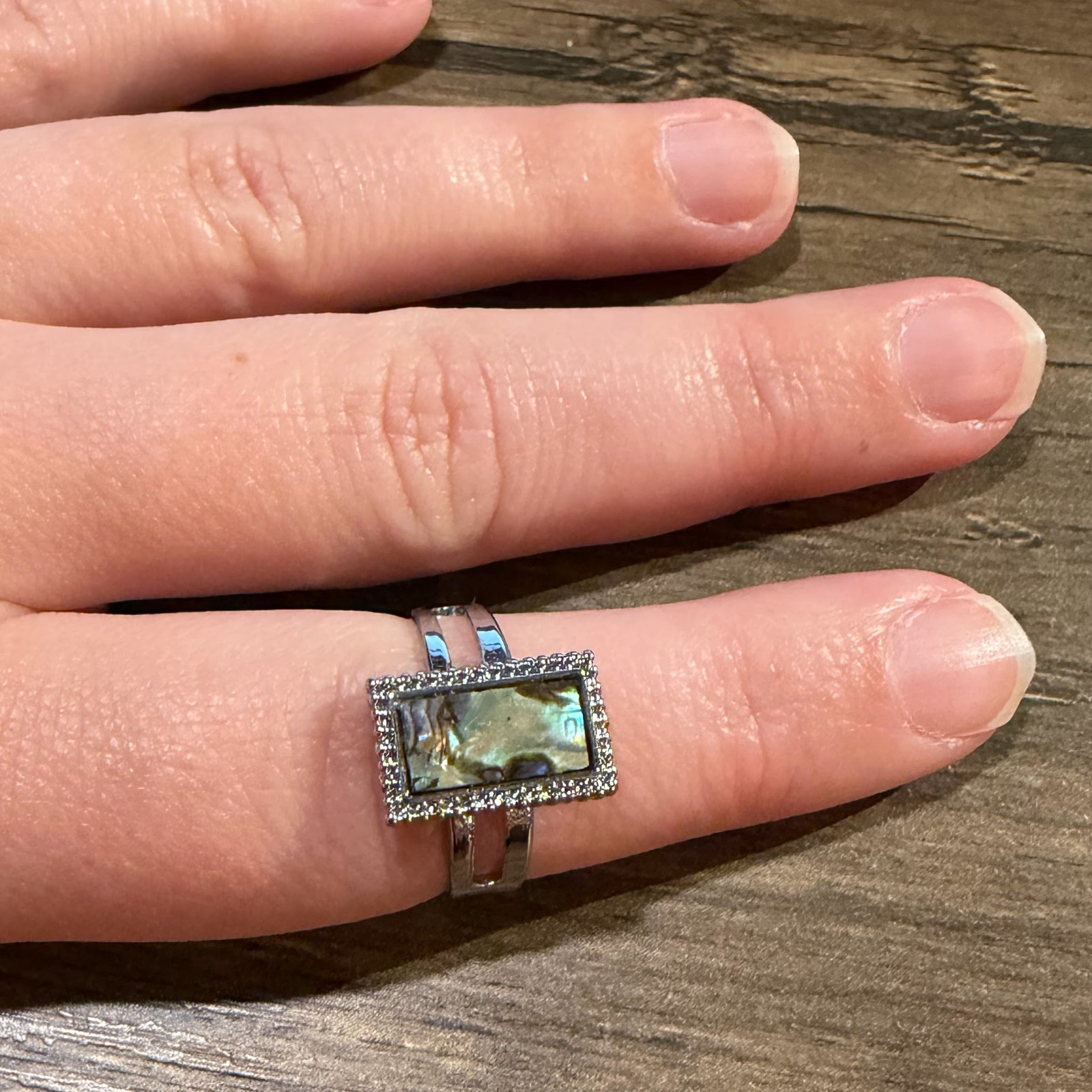 Abalone Ring Adjustable Size