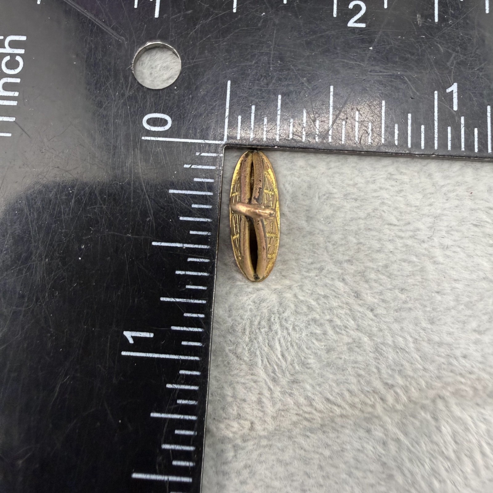Vintage Watch Fob Engraved Gold Filled Tent Pyramid