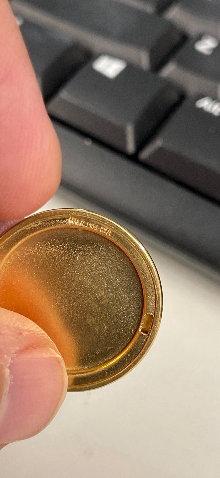 GOLD FILLED ROUND LOCKETS VINTAGE PLAIN Rhino