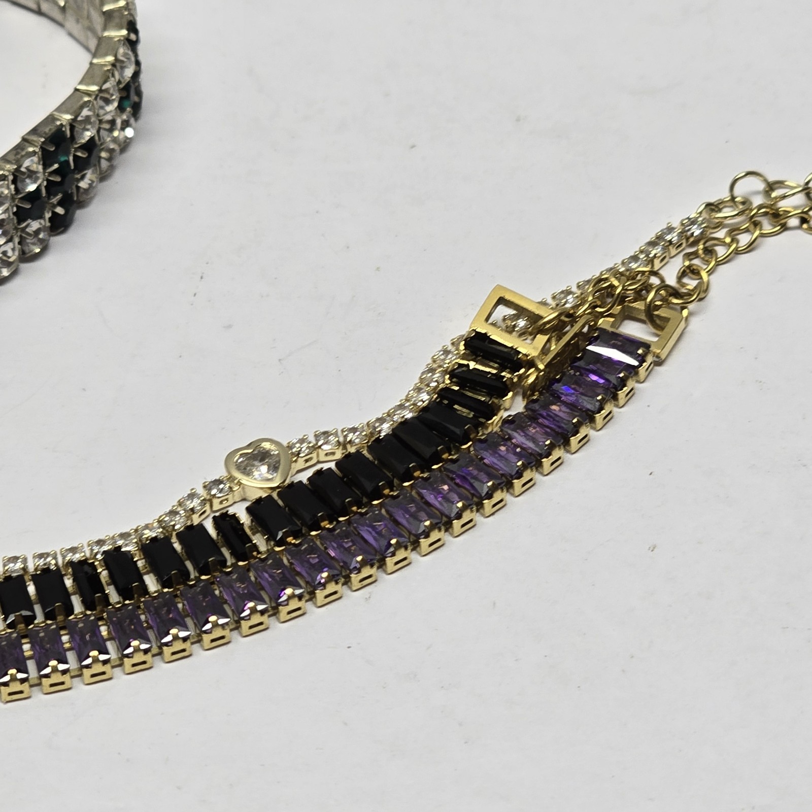 Rhinestone Bracelet Lot Of 4