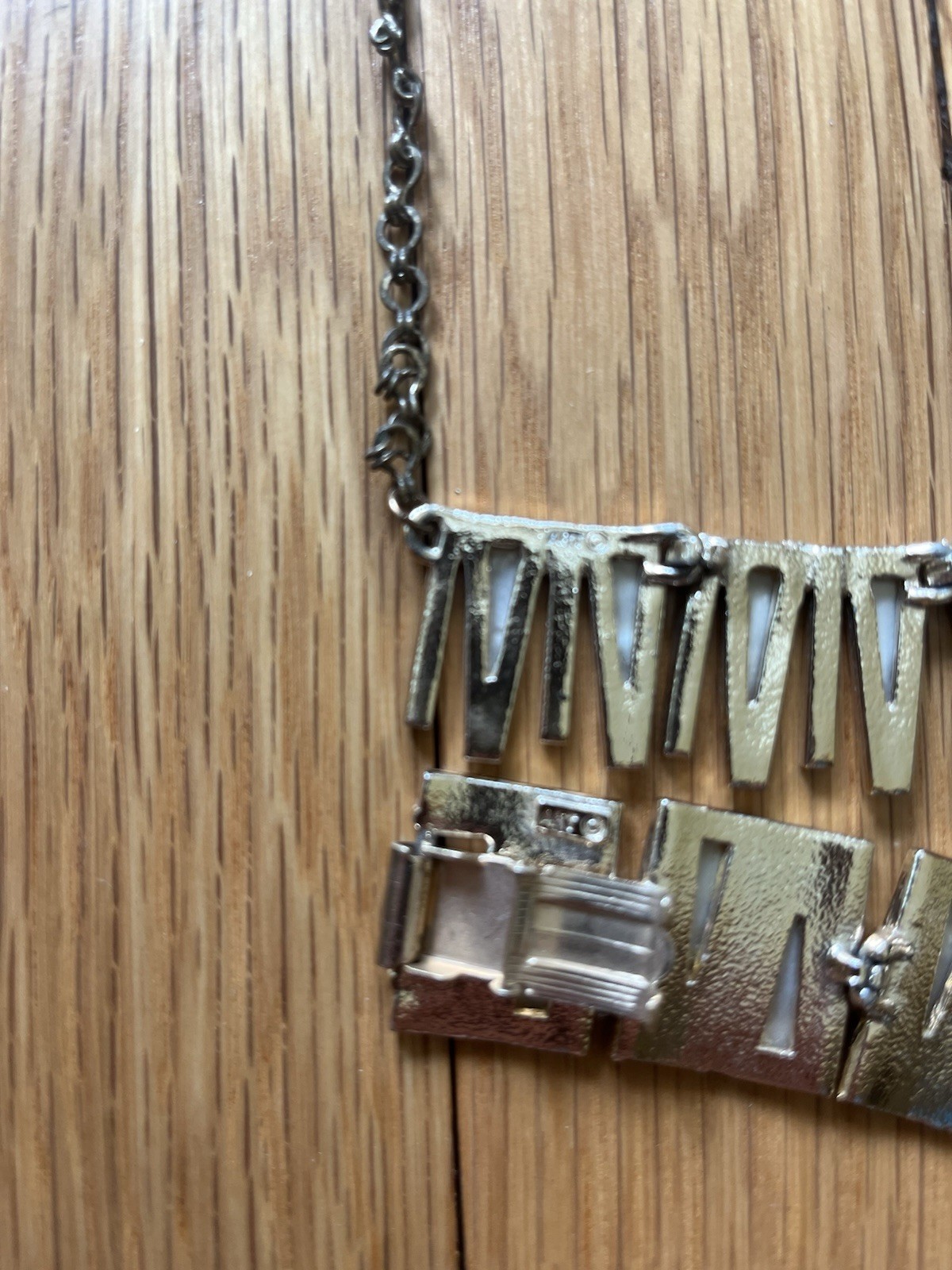 Set ART Signed Scandinavian Necklace Bracelet Enamel Set Modernist Denmark