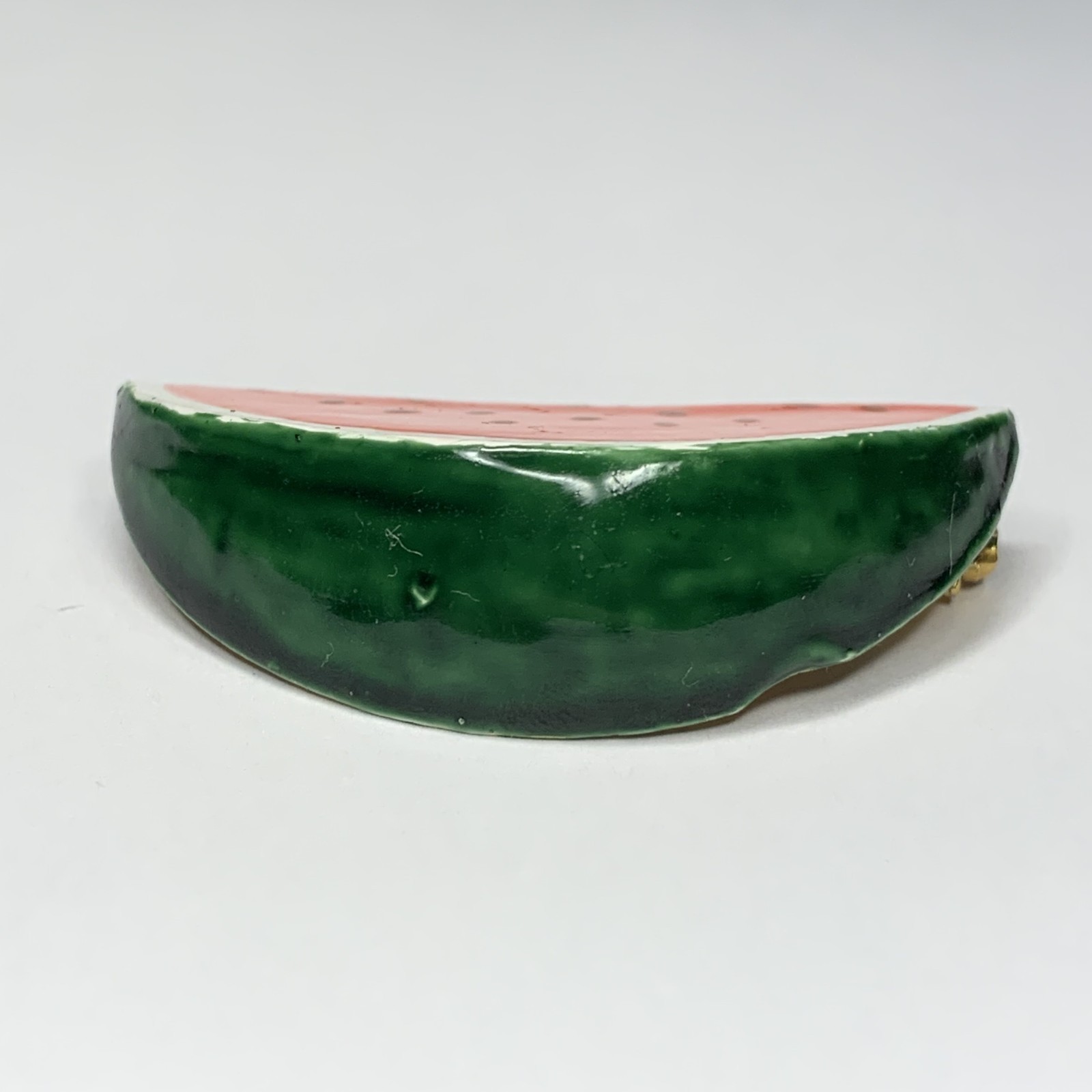Vintage Original By Robert Enamel Watermelon Slice Brooch Pin