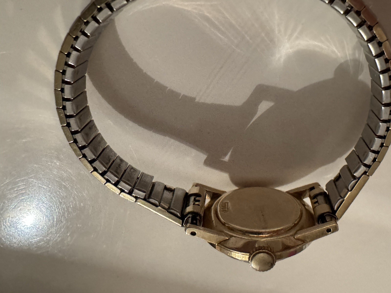 Rolex Watch 14k Stretch Band Ladies Vintage Free Priority Shipping!