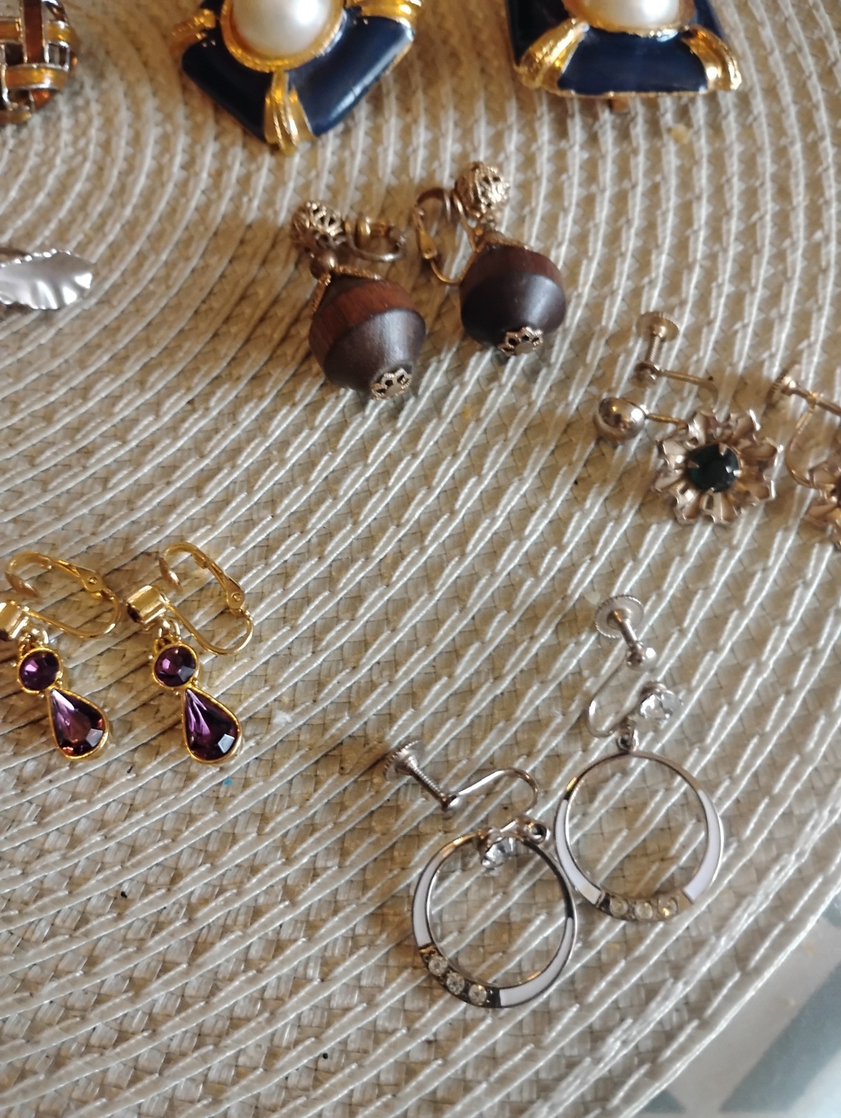Vintage Lot Of 18 Vintage Pairs Of Clipon Earrings