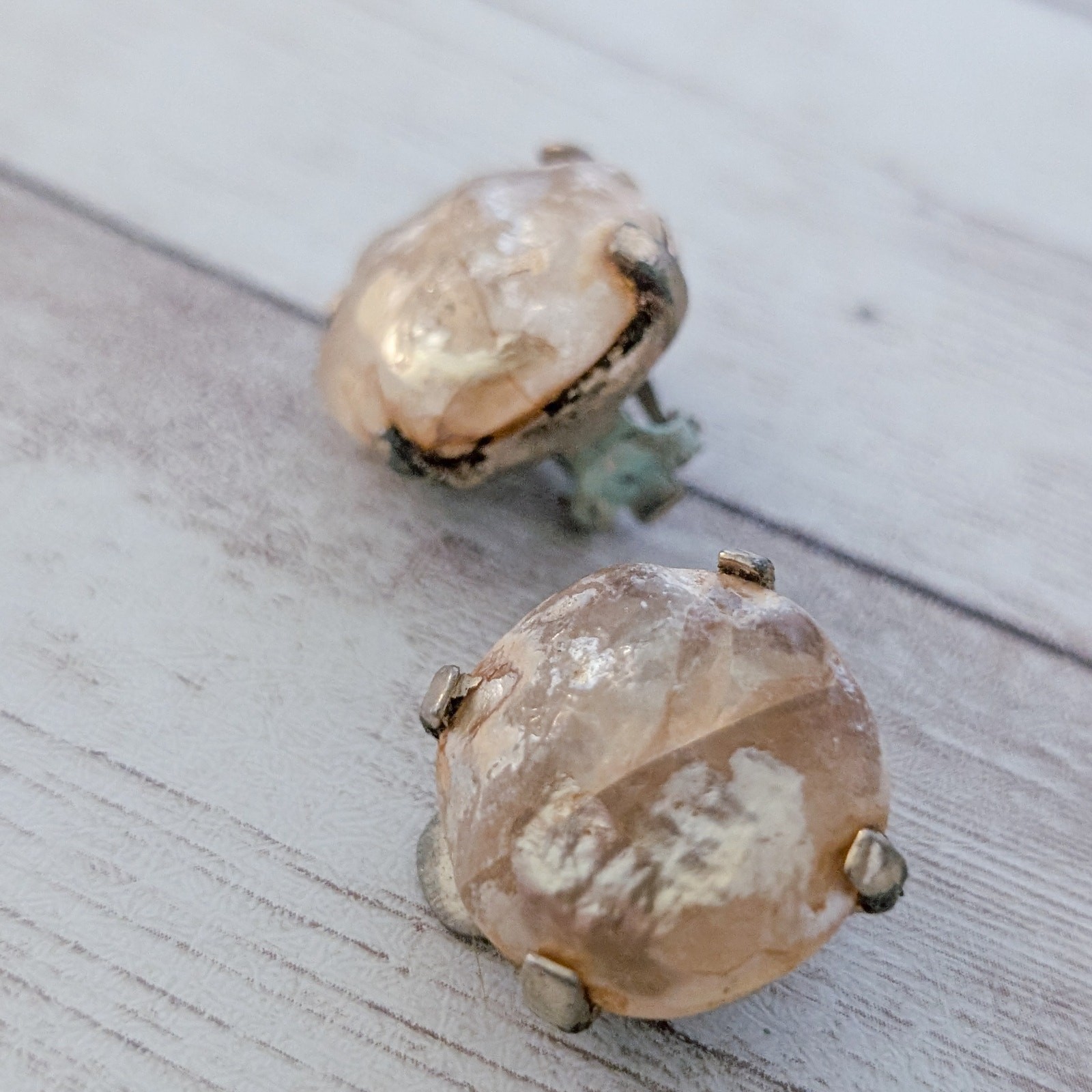 Vintage Zentall Clip On Earrings – Fair Condition