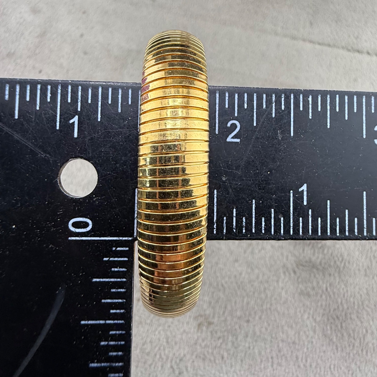 Vintage Monet Expandable Bracelet Gold Tone Signed 7”
