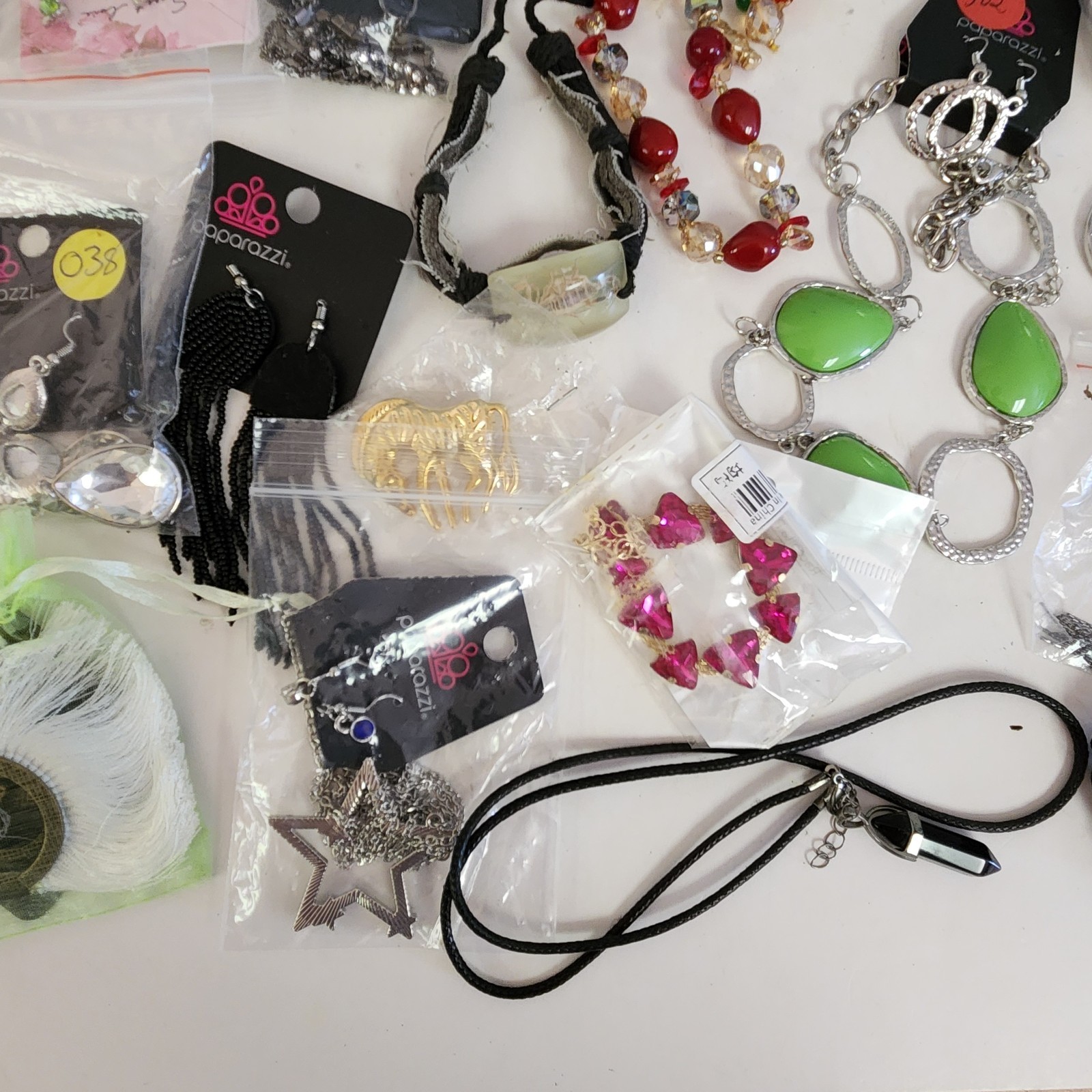 Lot (A) Of New & Used Costume Jewelry Modern Earrings Pins Necklaces Reseller