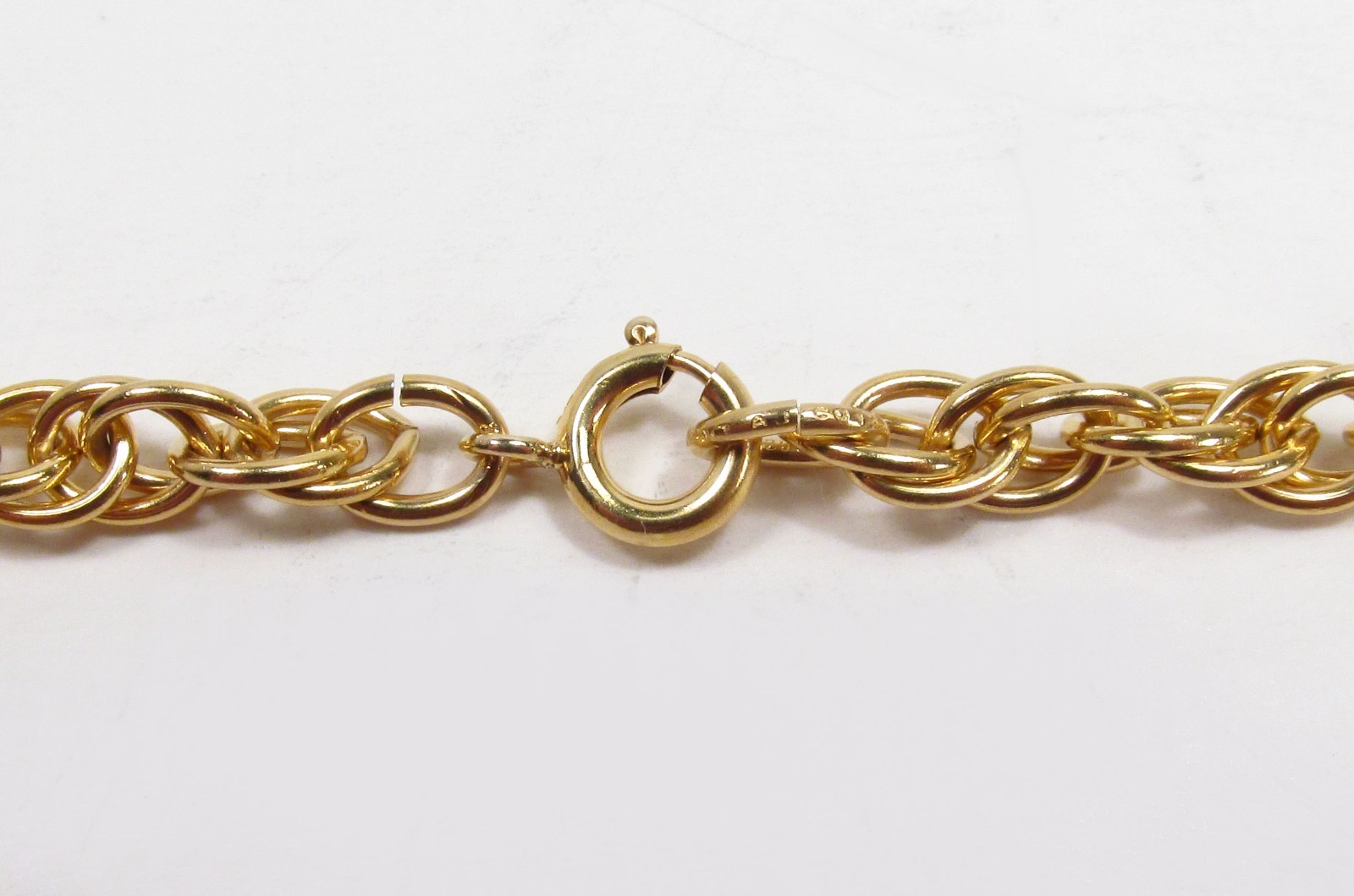 Vintage American Jewelry Chain Co. USA 12K Gold Filled Oval Link Necklace 26.5″