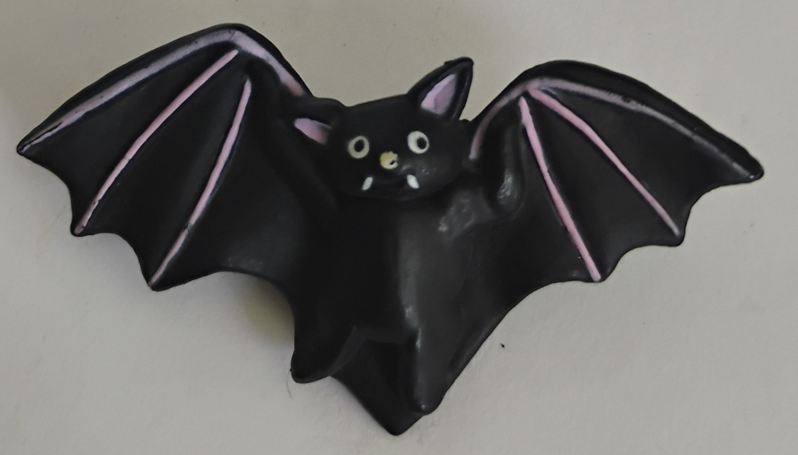 Fun World PIN Halloween Vintage Black BAT & Hallmark Ghost Holiday Brooch Lot