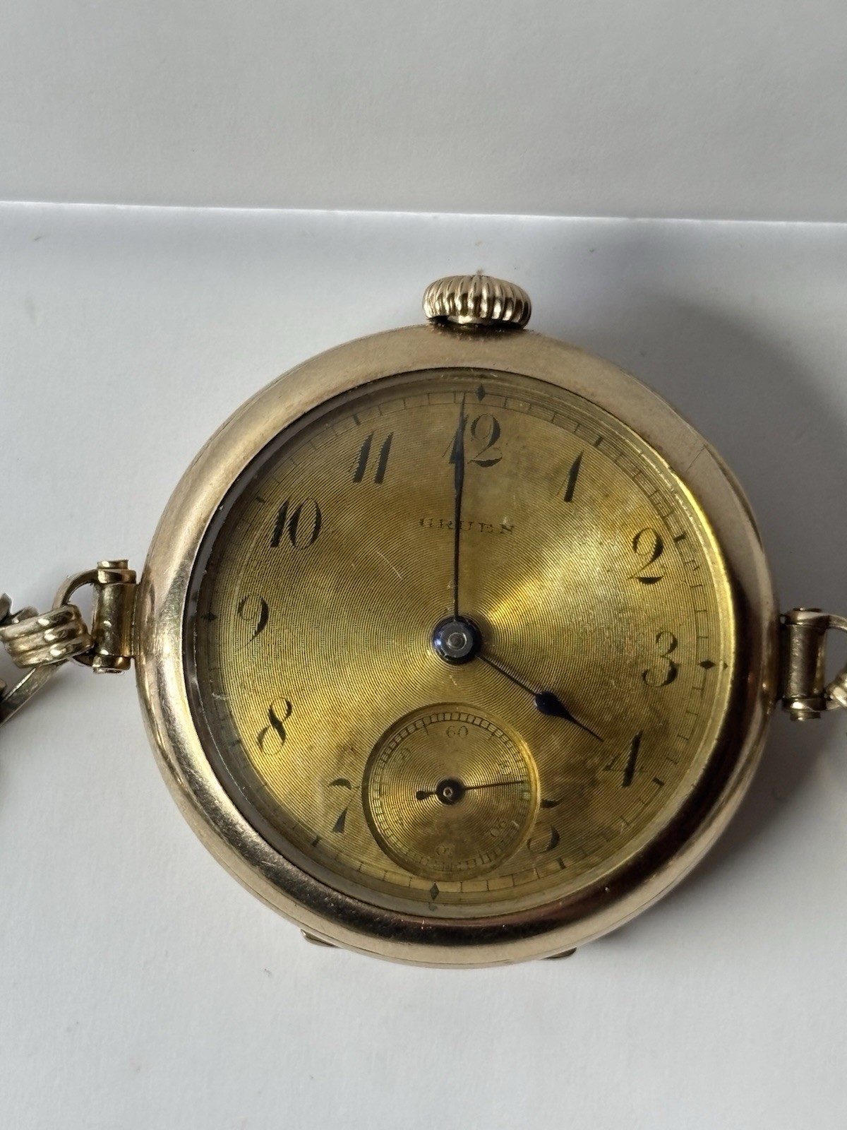 Vintage Gruen Womens 25 Year Gold Filled Wrist Watch RUNNING Manual WindUp 15jwl