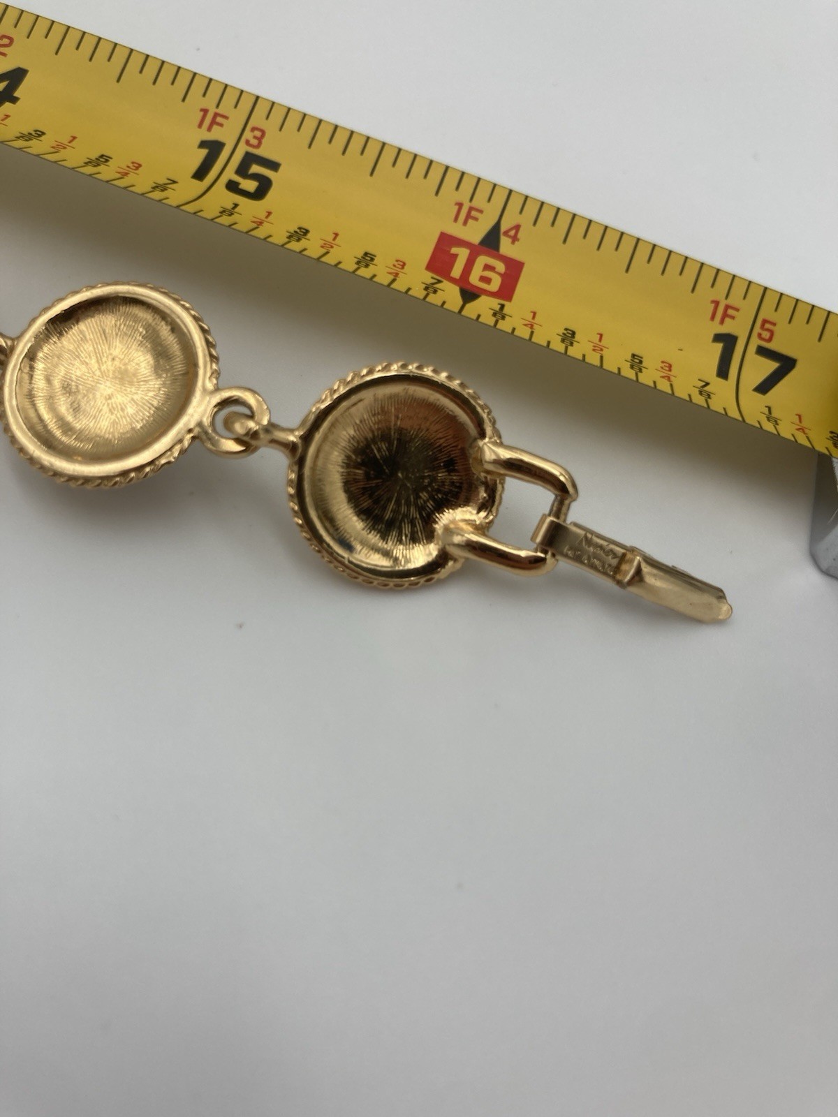 Napier Faux Pearl Goldtone Choker 16.5 In Necklace 80s 90s Chunky Unique Vintage