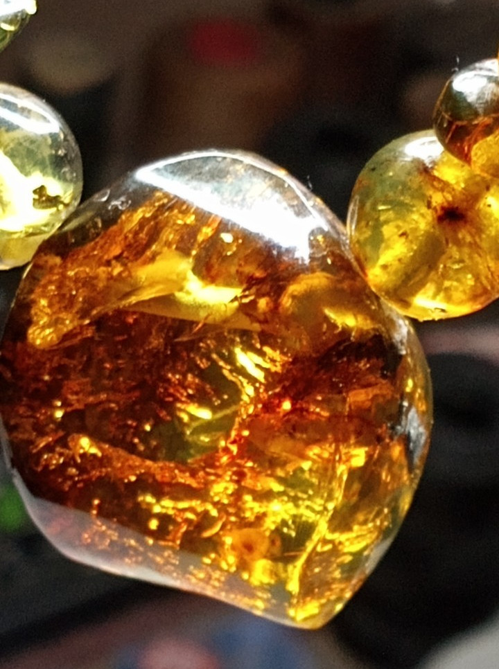 Amber Natural 25 million years old from Mexico adjustable hand braided