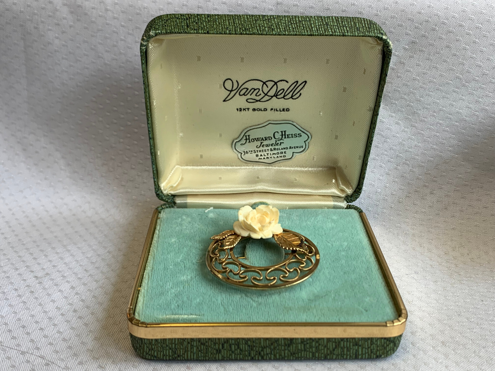 Vtg Gold Filled Jewelry Lot Van Dell Krementz De Curtis Necklaces Brooch *READ*