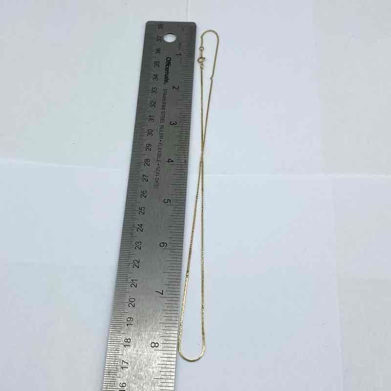 Hazel 14K Yellow Gold S-Link Chain Necklace 16.5″ Stamped 14K Tests 13K 1.8g