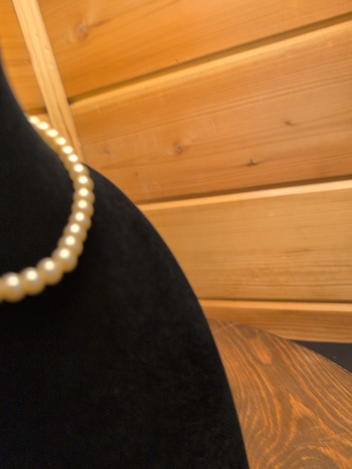 Vintage Deltah Creamy White Faux Pearl Collar Necklace With Hook Clasp