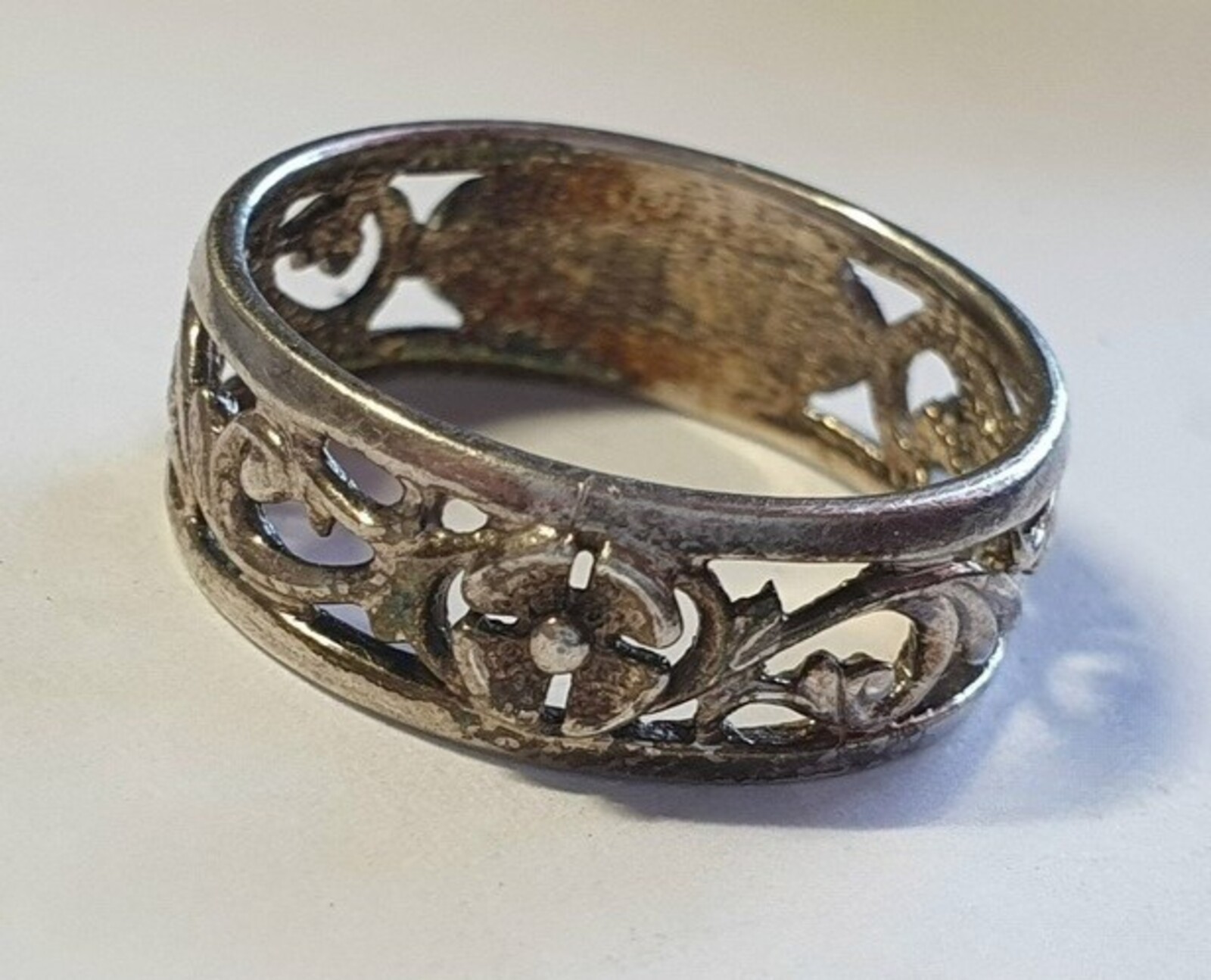 Vintage Soviet USSR ring sterling silver 925 ⭐ Size 8 Weight 3.15 g.