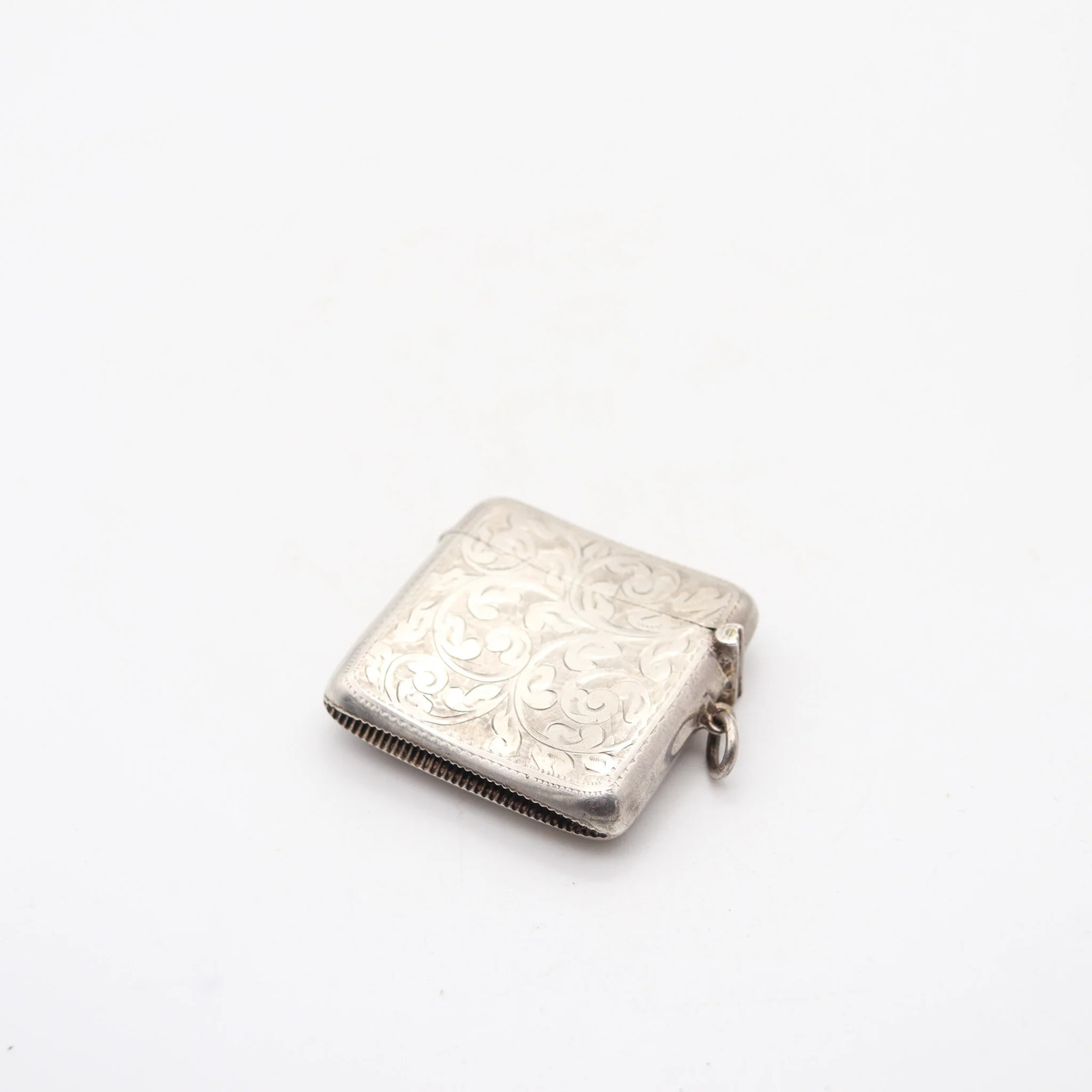 JAMES DEAKIN & SONS 1911 Chester Curved Vesta Matches Box In .925 Sterling