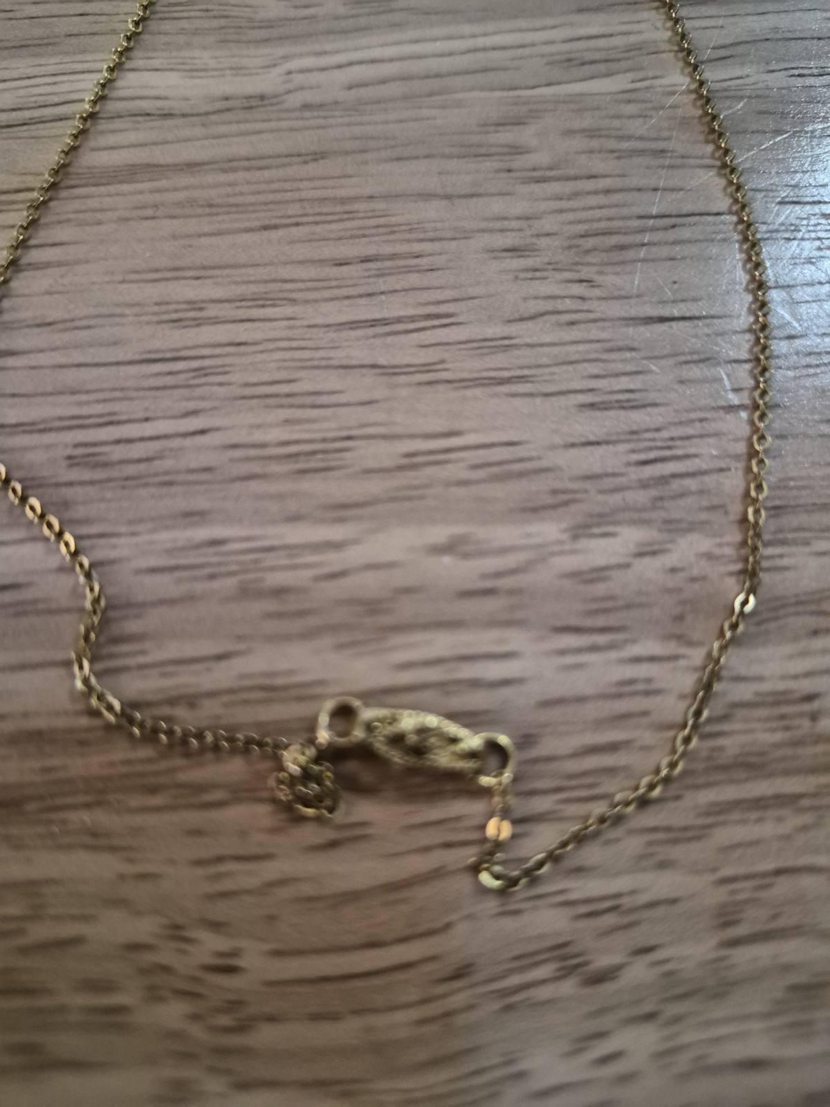 Vintage 10 Kt 1/20 Yellow And Rose Heart Locket Necklace 18″