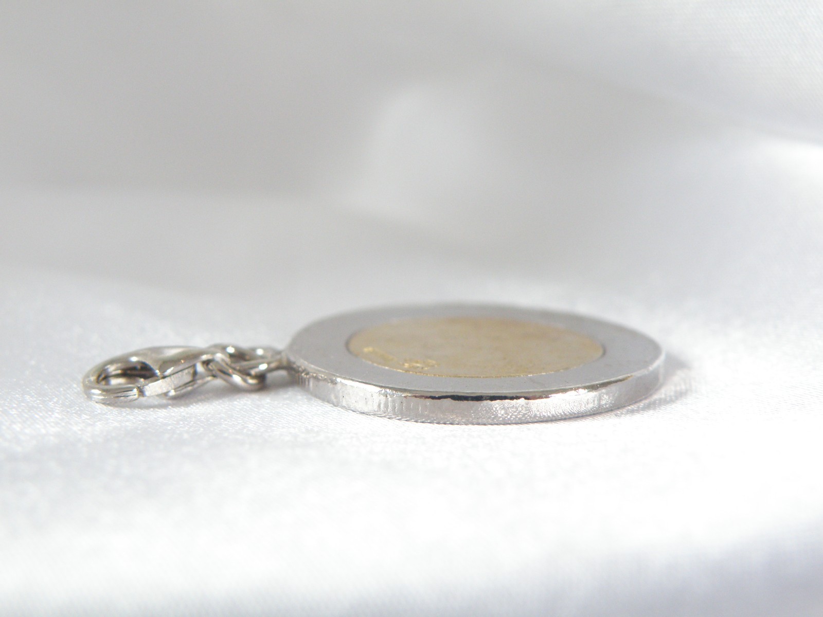 Vintage Sterling Silver 925 Italian Italy Coin Pendant