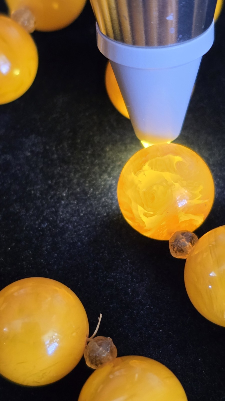 Vintage Baltic Butterscotch Amber Egg Yolk Bakelite Necklace 64 Grams