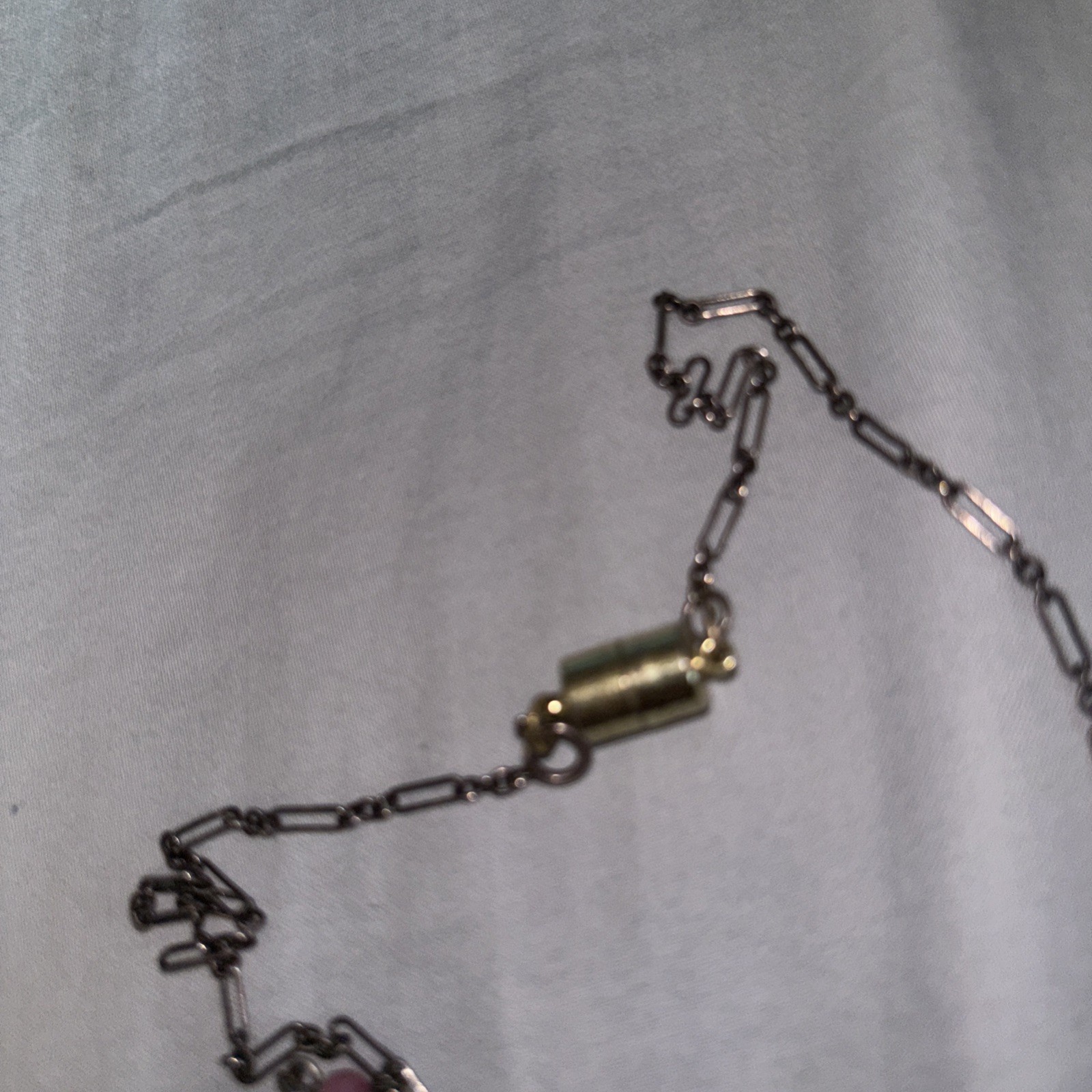 Vintage, Lucy Isaac NYC 10 Grape Clusters With Leaves Sterling? Chain Necklace