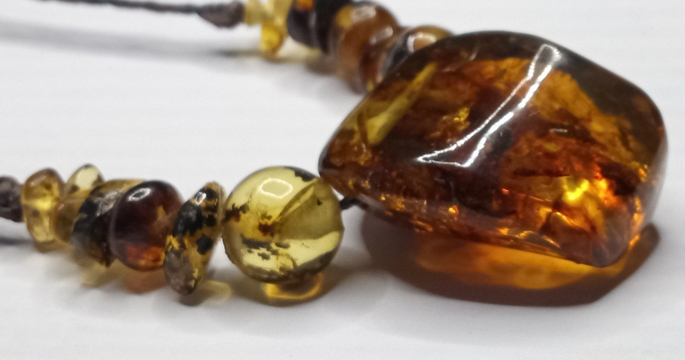 Amber Natural 25 million years old from Mexico adjustable hand braided